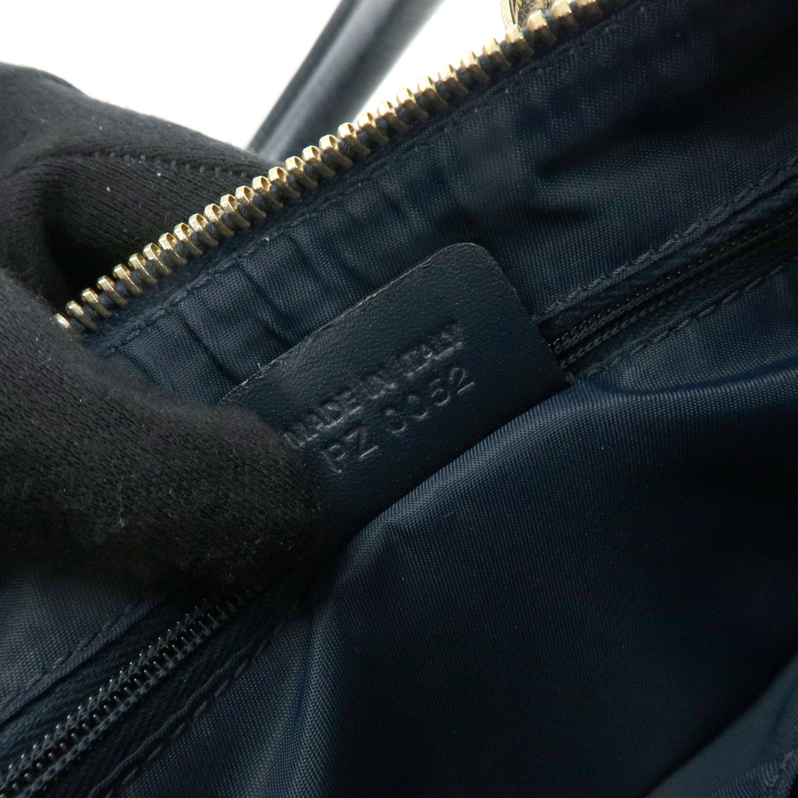 Christian Dior Trottern Jacquard Leather Mini Boston Bag Hand Bag Navy