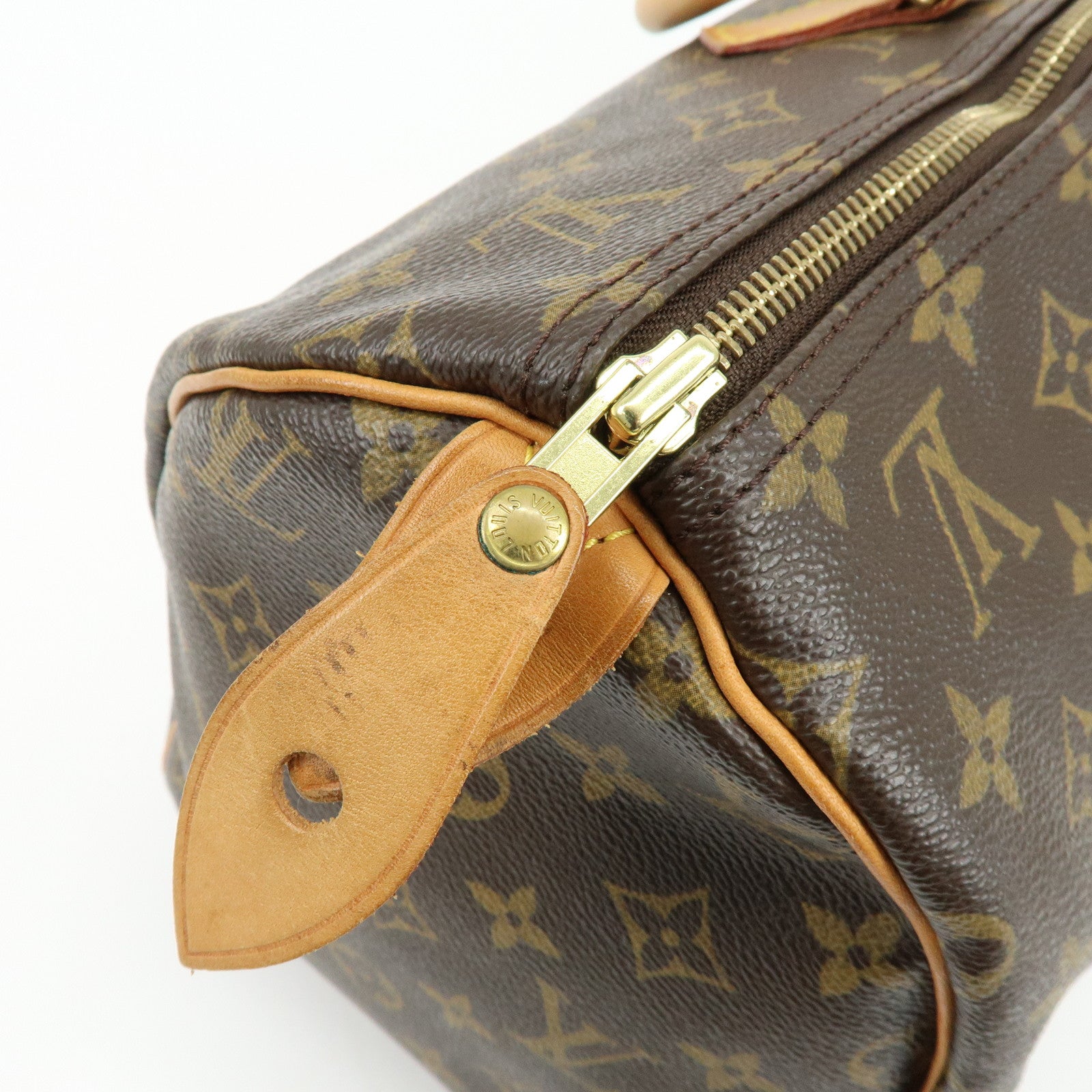 Louis Vuitton Monogram Speedy 40 Hand Bag Boston Bag Brown M41522