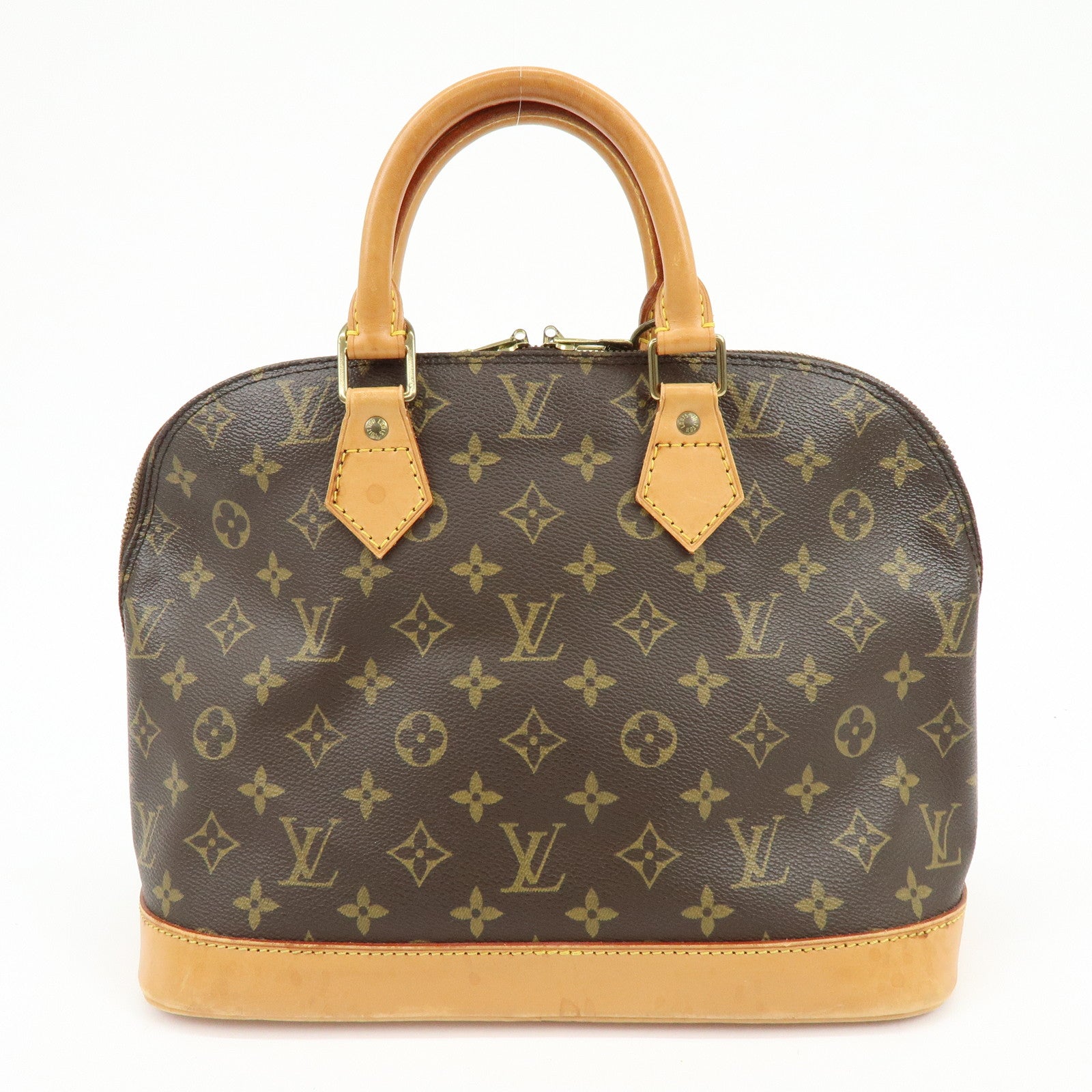 Louis Vuitton Monogram Alma Hand Bag Brown Brown M51130