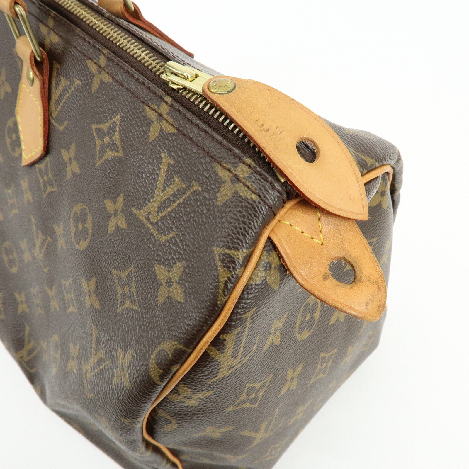 Louis Vuitton Monogram Speedy 40 Hand Bag Boston Bag Brown M41522