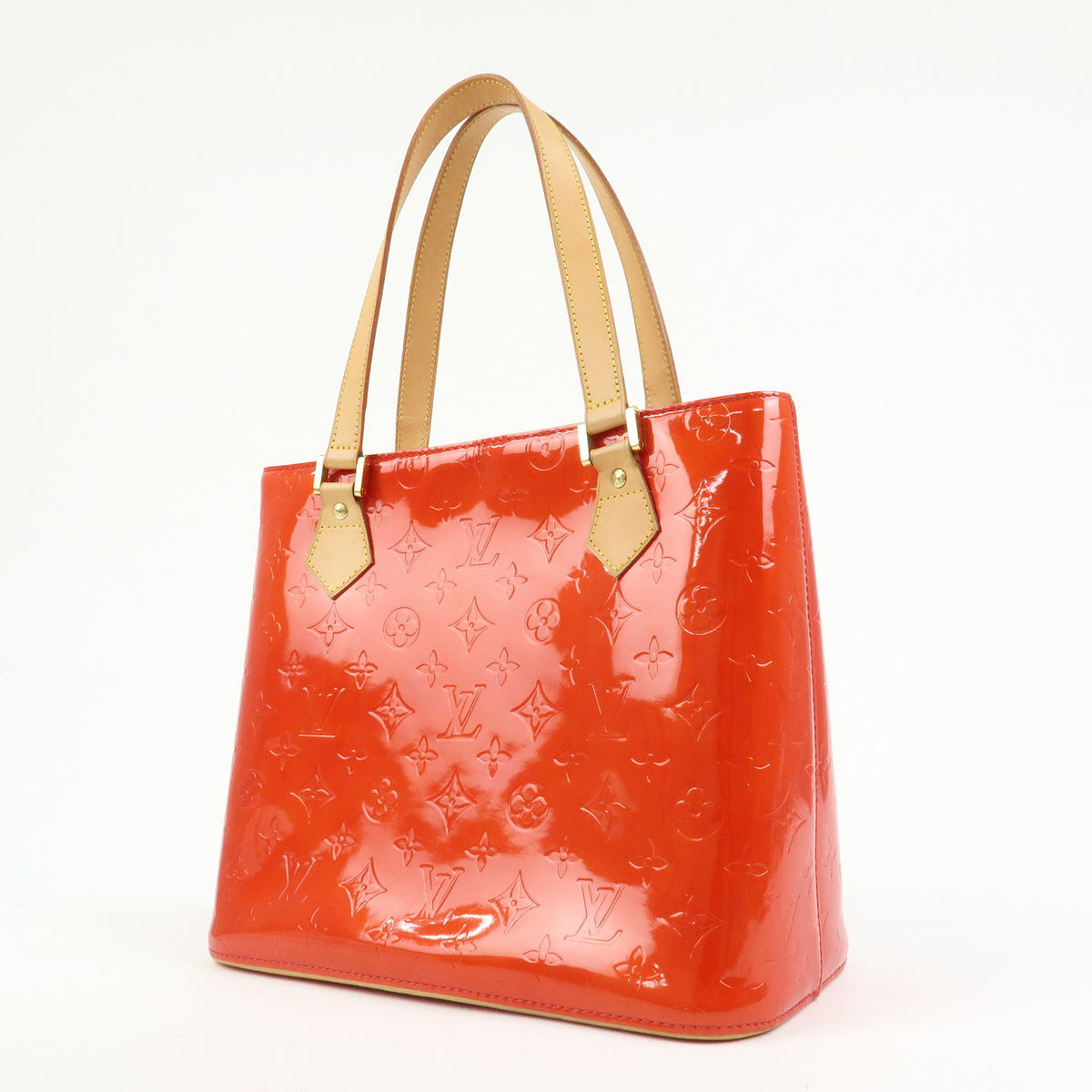 Louis Vuitton Monogram Vernis Houston Tote Bag Hand Bag Rouge M91092