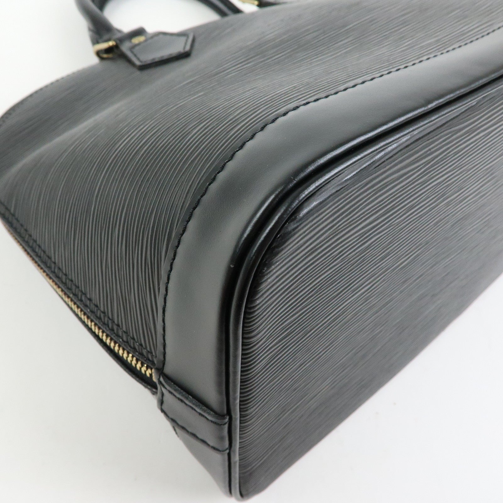 Louis Vuitton Epi Alma Hand Bag Noir Black M52142