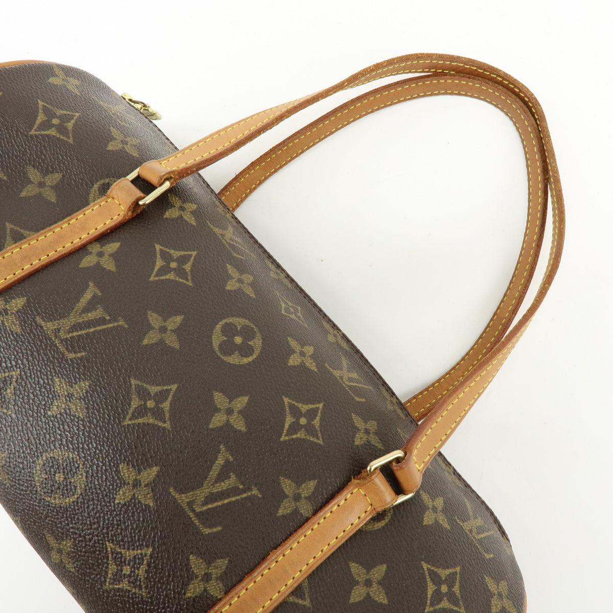 Louis Vuitton Monogram Papillon 30 Hand Bag Brown M51385