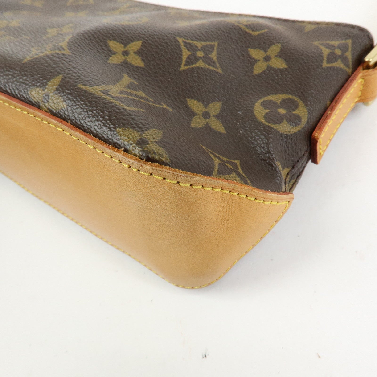 Louis Vuitton Monogram Trotteur Canvas Shoulder Bag Brown M51240