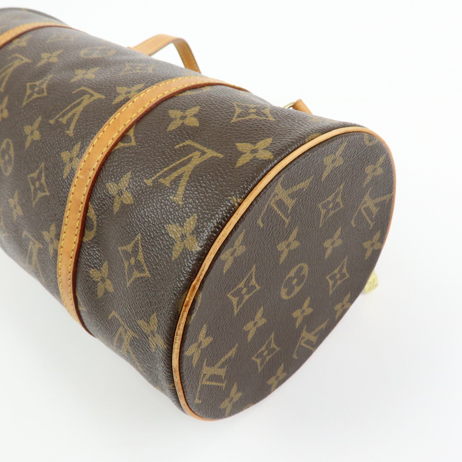 Louis Vuitton Monogram Papillon 30 Hand Bag Brown M51385