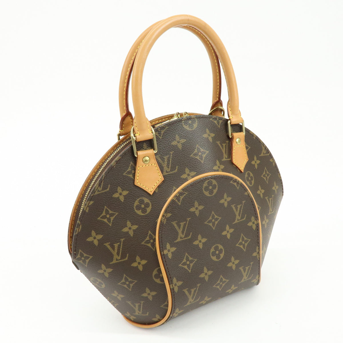 Louis Vuitton Monogram Ellipse PM Hand Bag Brown M51127