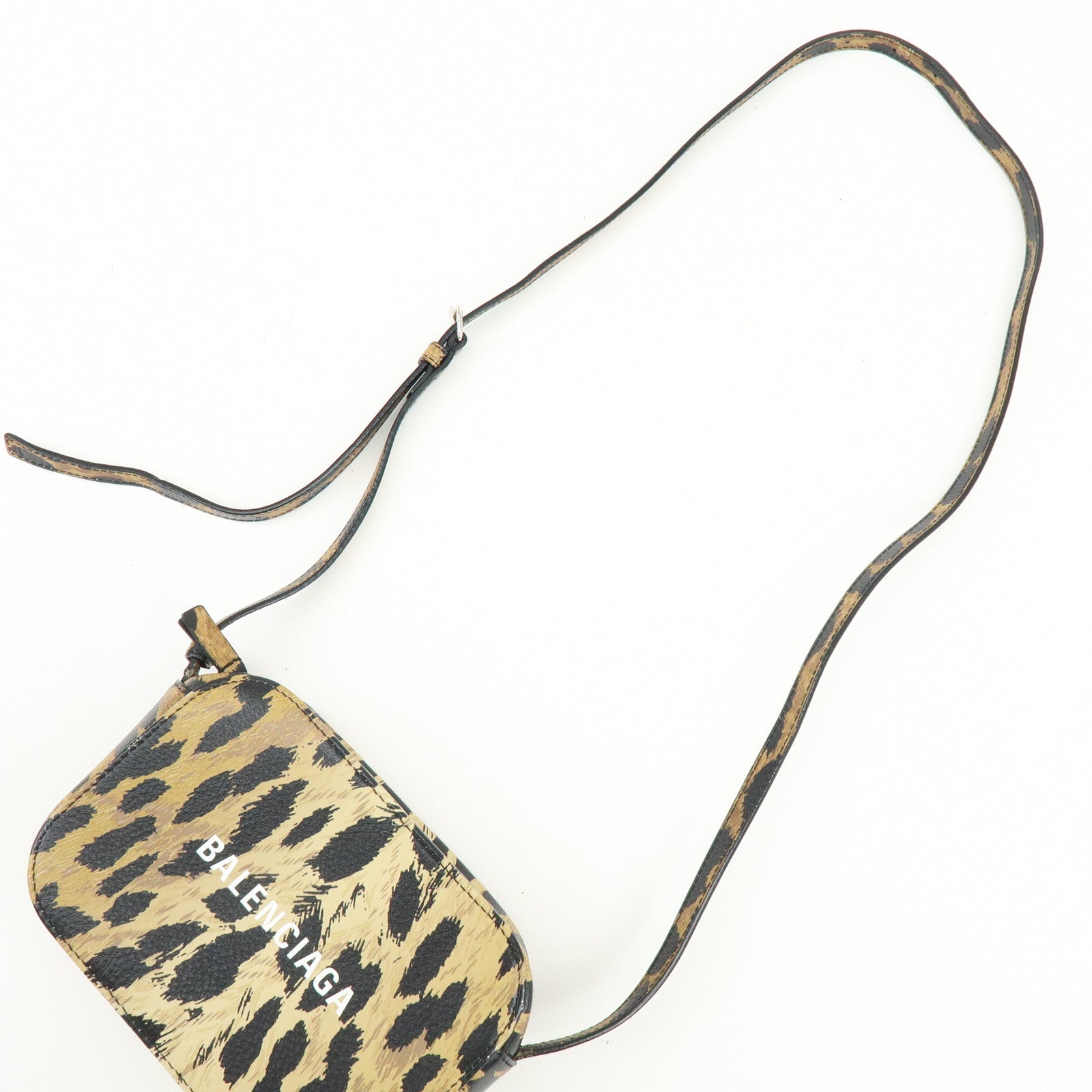 BALENCIAGA Everyday Camera Bag Shoulder Bag Leopard Pattern 552372