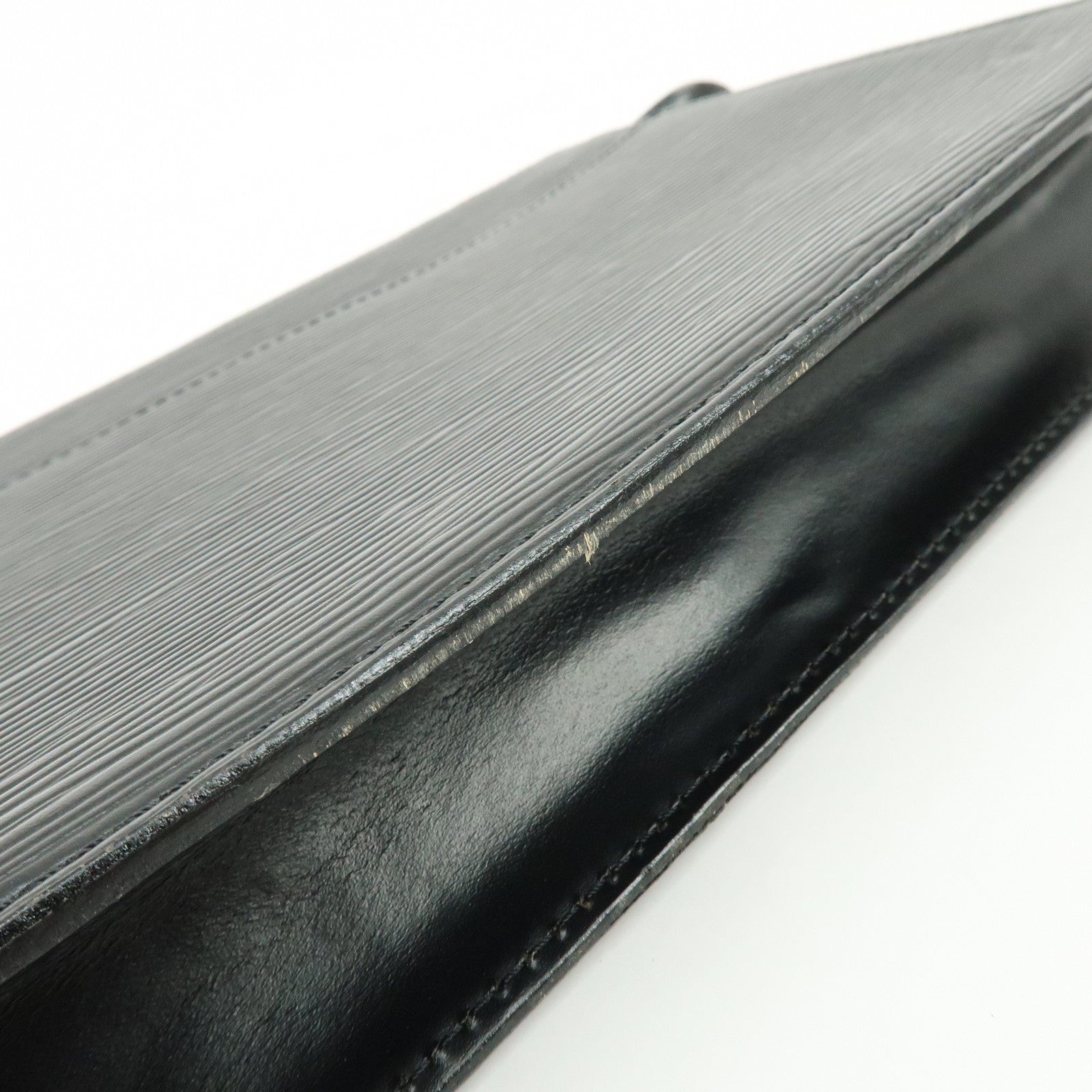 Louis Vuitton Epi Pochette Homme Clutch Bag Flat Pouch Noir M52522