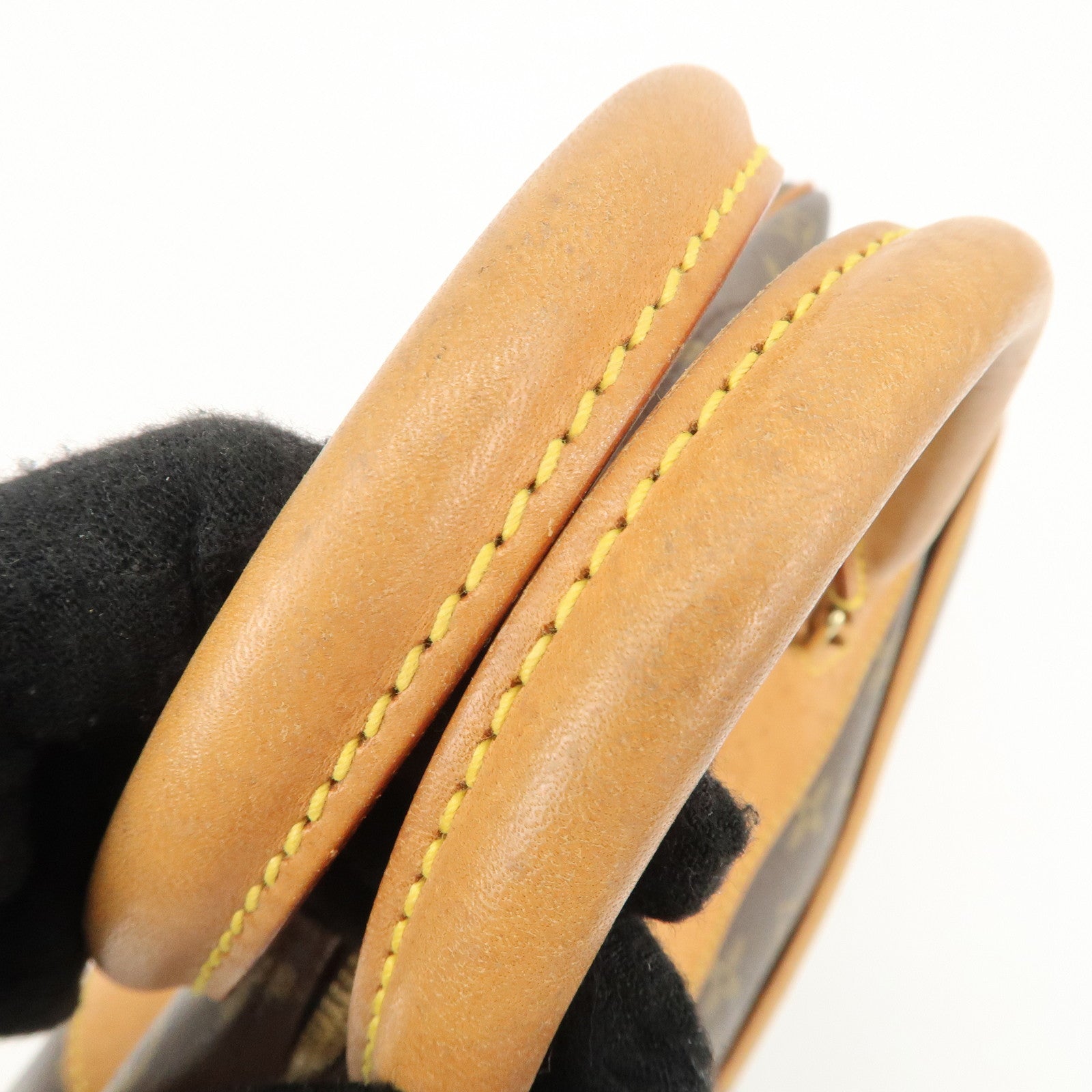 Louis Vuitton Monogram Deauville Hand Bag Brown M47270 Used