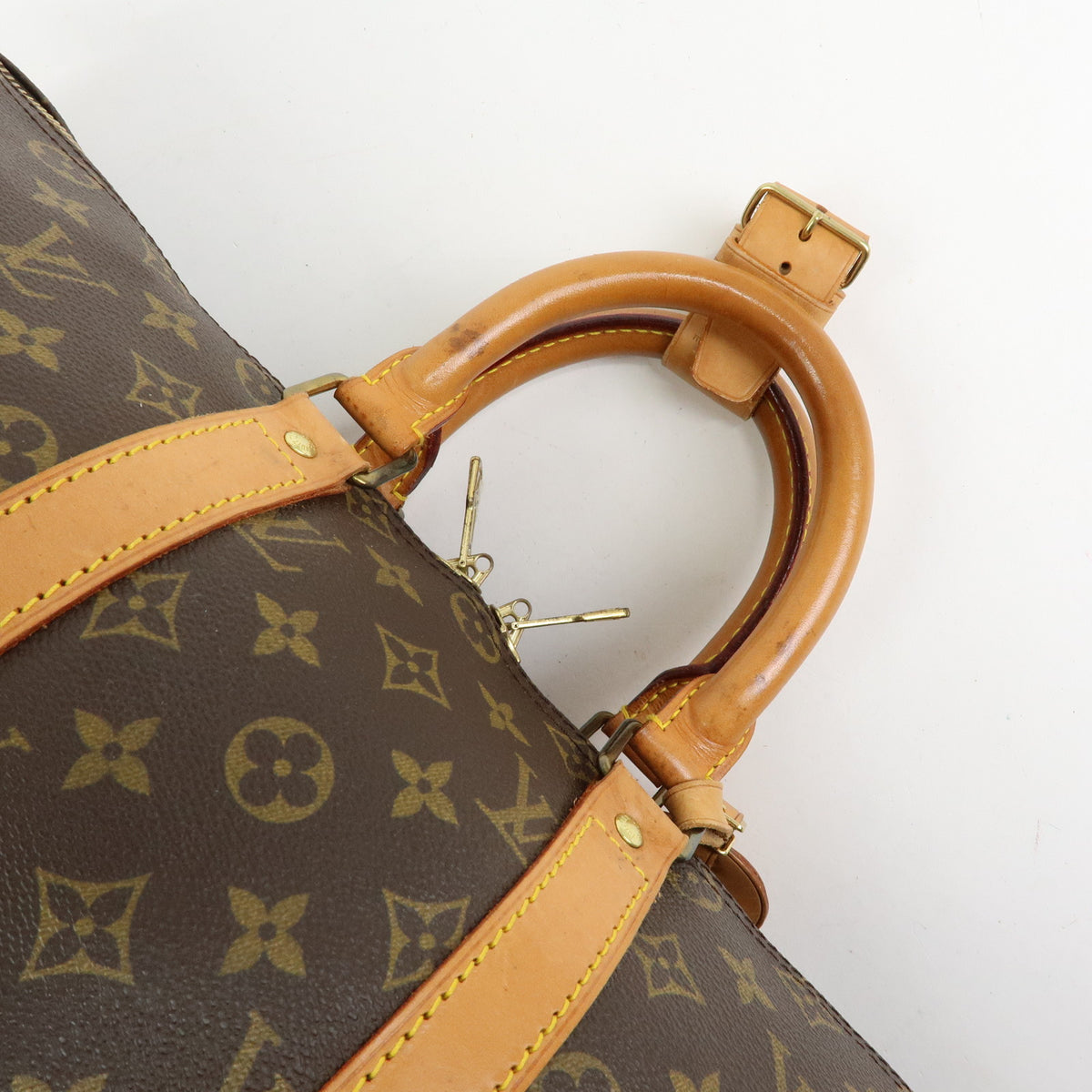 Louis Vuitton Monogram Keep All 45 Boston Bag Brown M41428