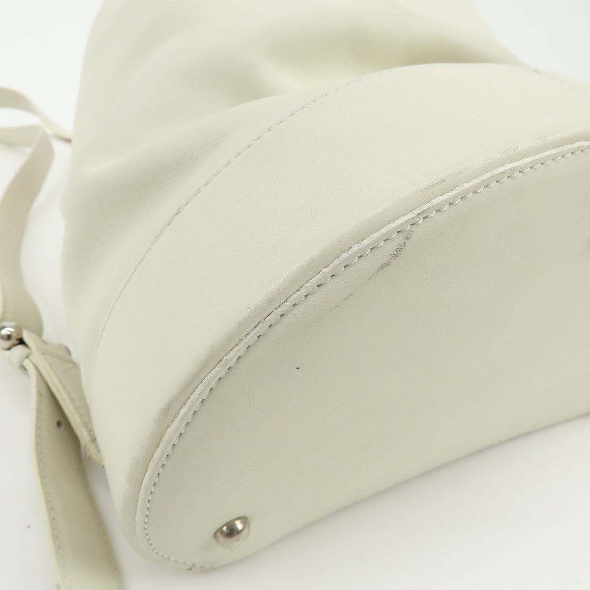 LOEWE Anton Leather Backpack Rucksack Ivory