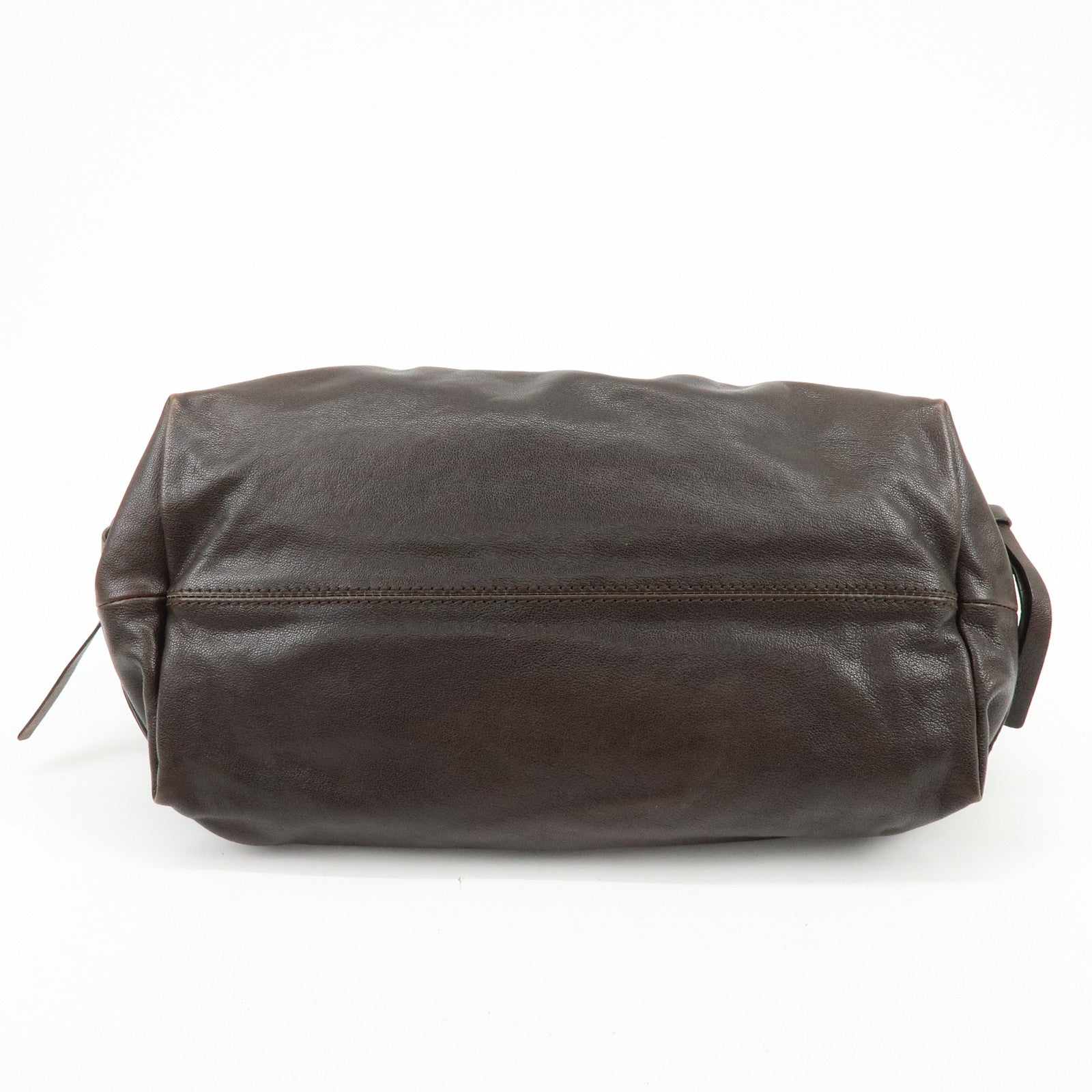 Chloe Kerala Leather Hand Bag Satchel Bag Brown Gold