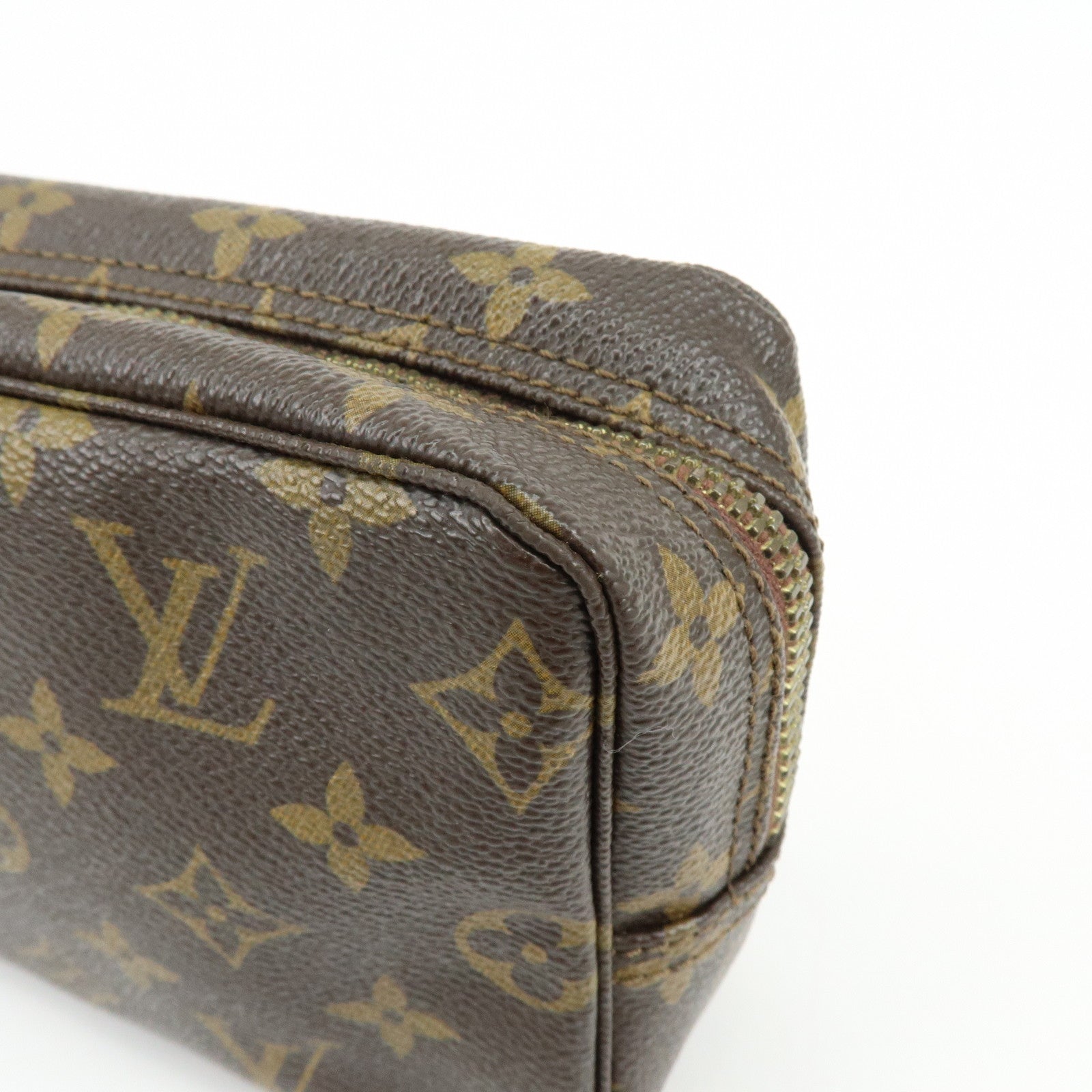 Louis Vuitton Monogram Canavs Trousse Toilette 18 Pouch Brown