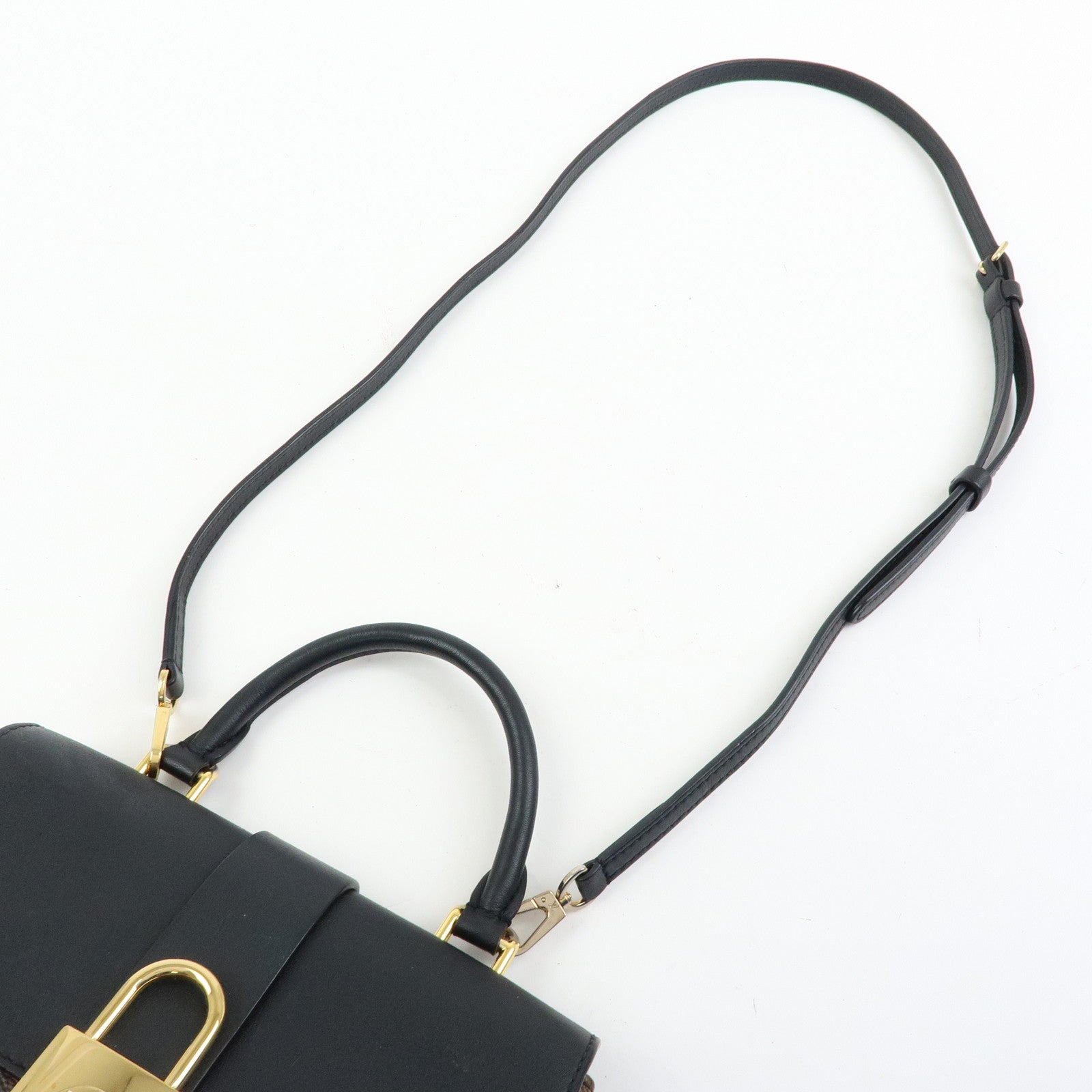 Louis Vuitton Monogram Locky BB 2Way Shoulder Bag Brown Noir M44141