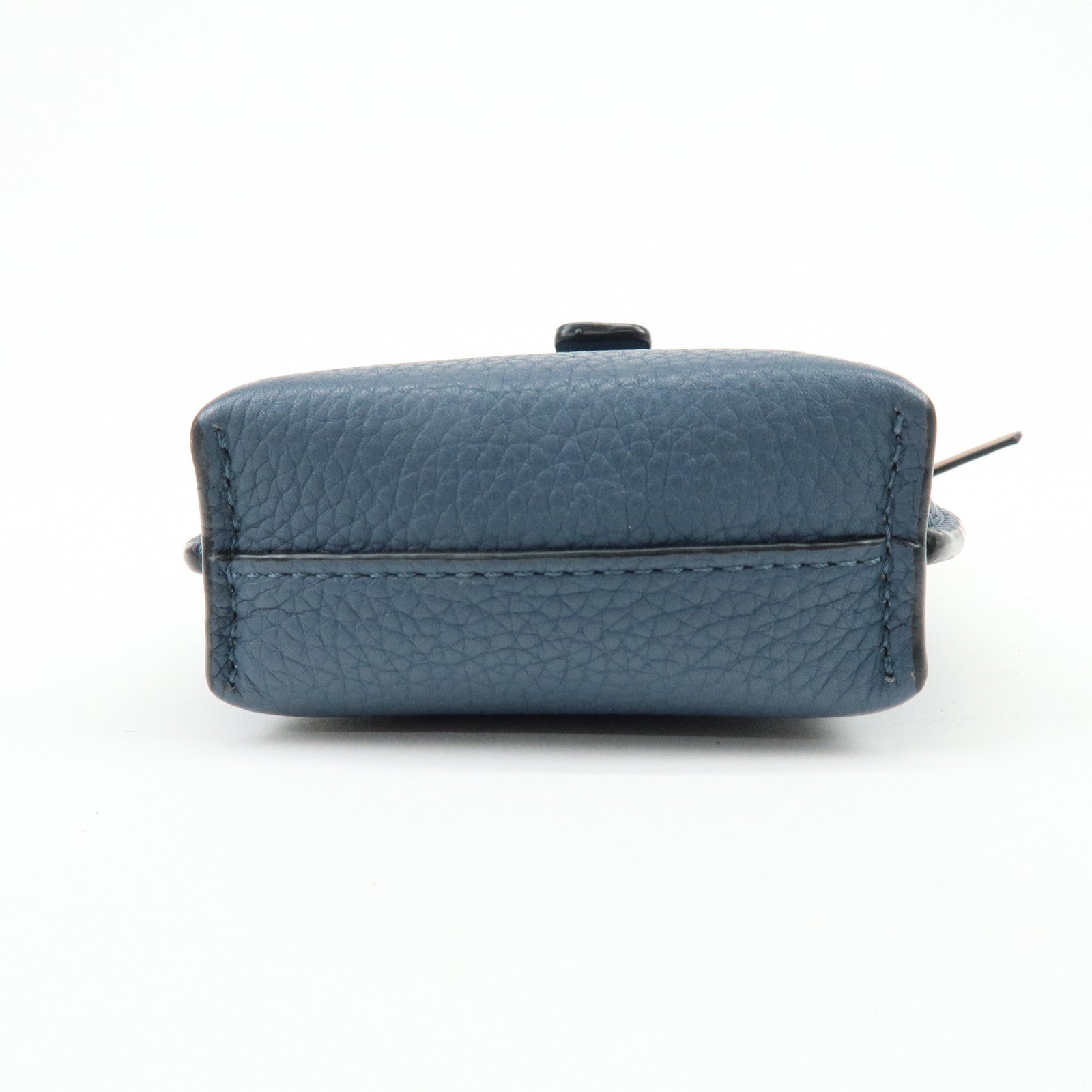 LOEWE Anagram Leather Mini Shoulder Bag Crossbody Bag Blue Brown