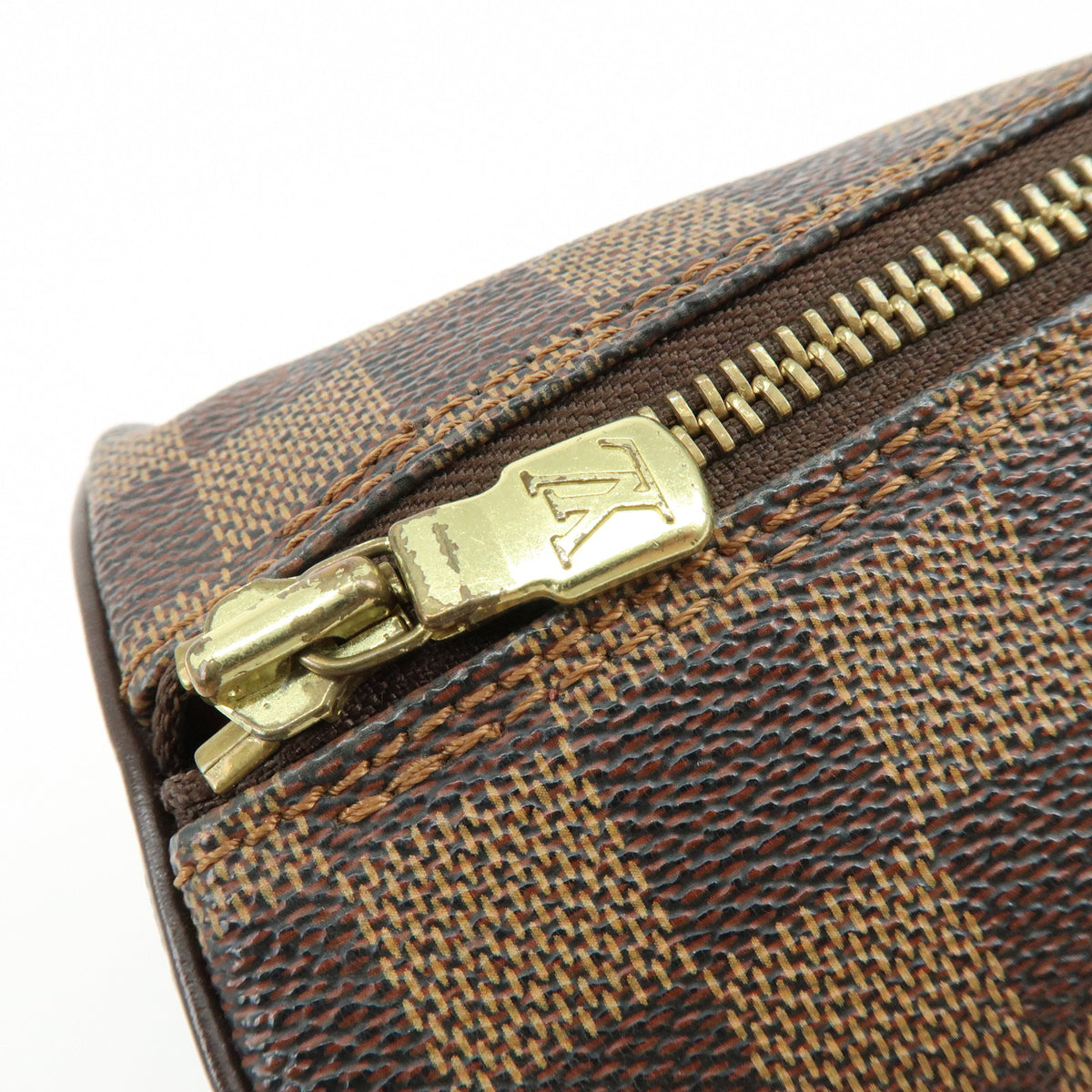 Louis Vuitton Damier Ebene Papillon 30 Hand Bag Brown N51303