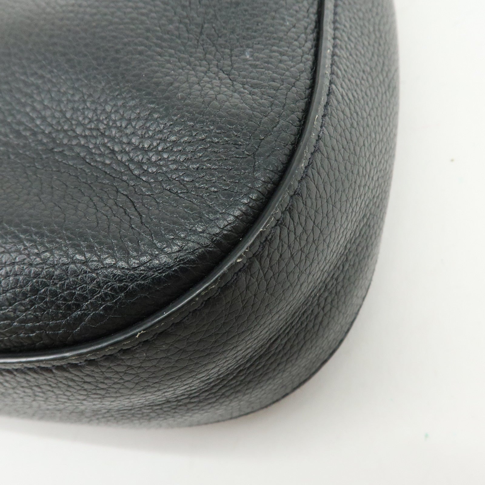 PRADA Vitello Phenix Leather Shoulder Bag Crossbody Bag  Black 1BC180