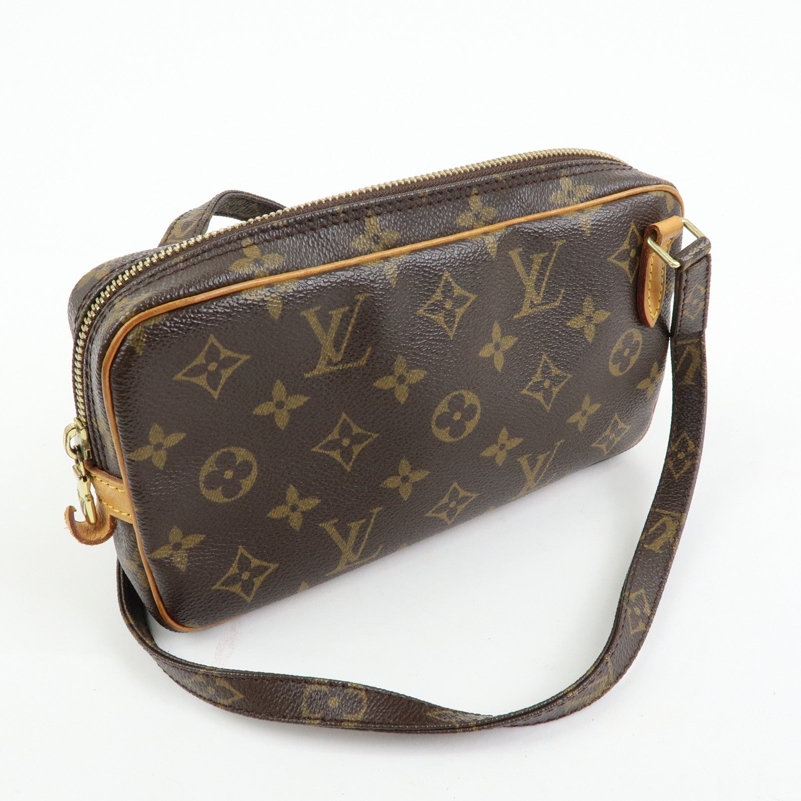 Louis Vuitton Monogram Pochette Marly Bandouliere Bag Brown M51828