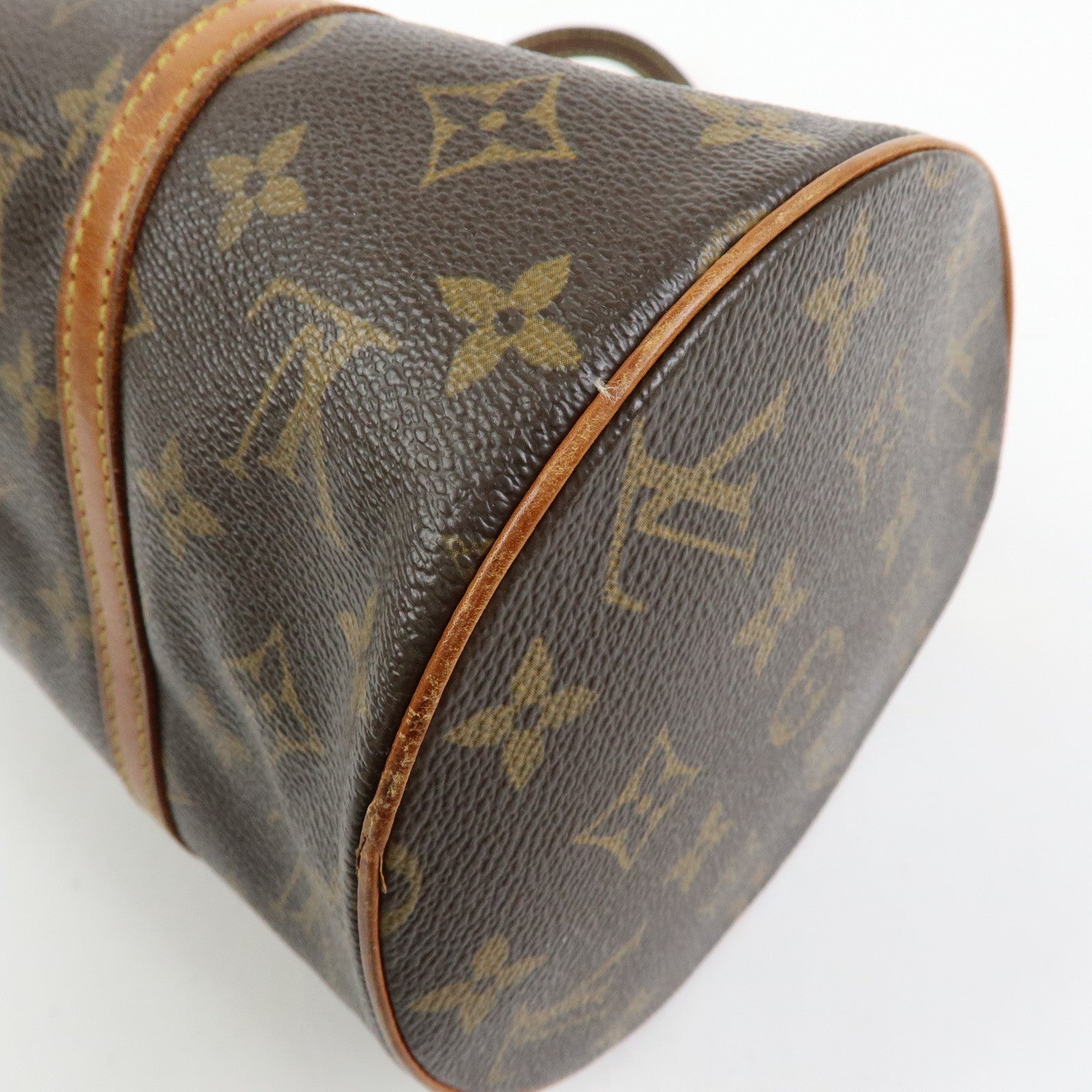 Louis Vuitton Monogram Papillon 30 Hand Bag Brown M51385