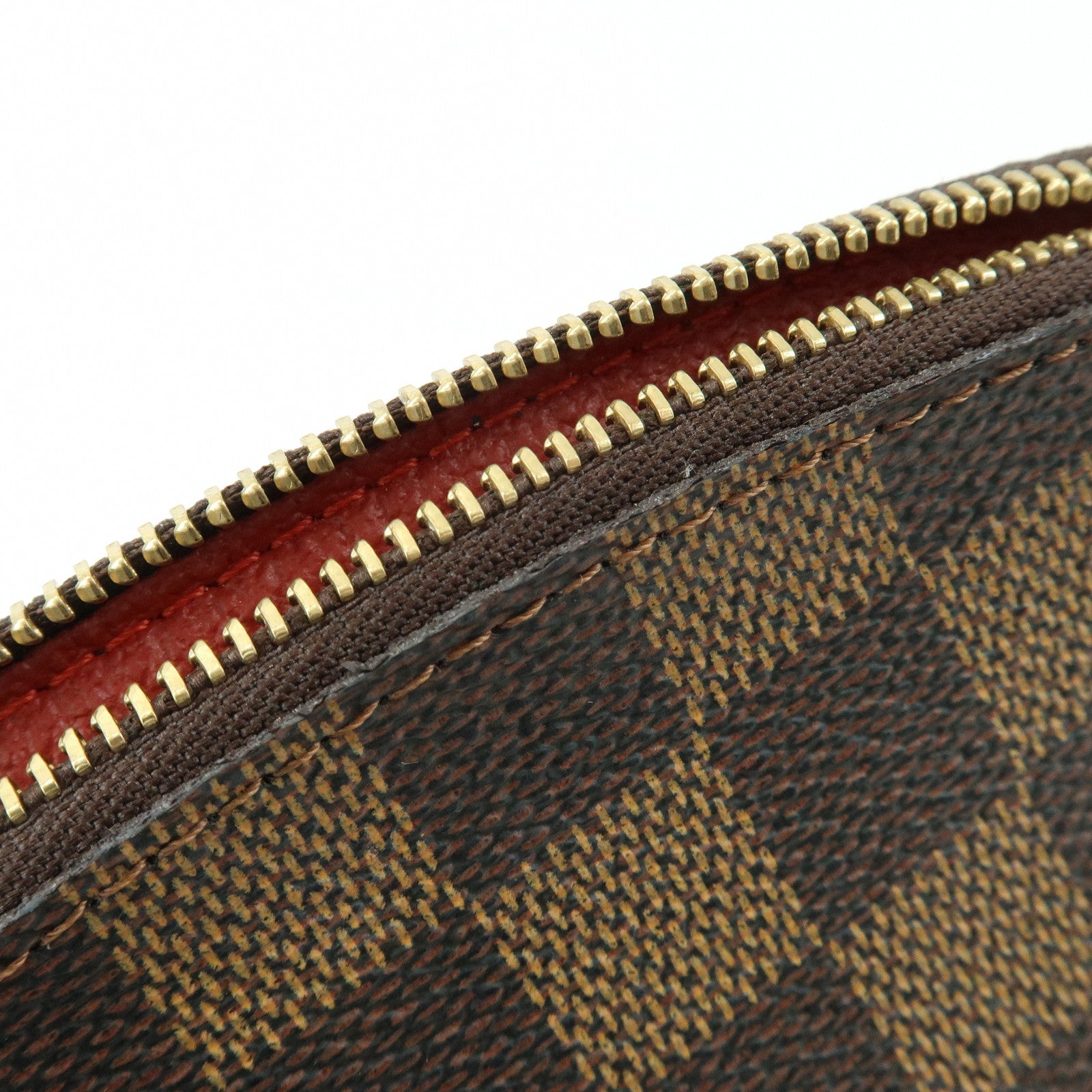 Louis Vuitton Damier Pochette Cosmetic PM Pouch Damier Ebene N47516