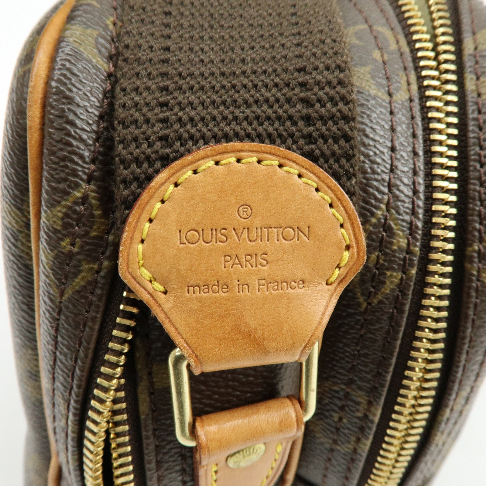 Louis Vuitton Monogram Reporter PM Shoulder Bag Brown M45254