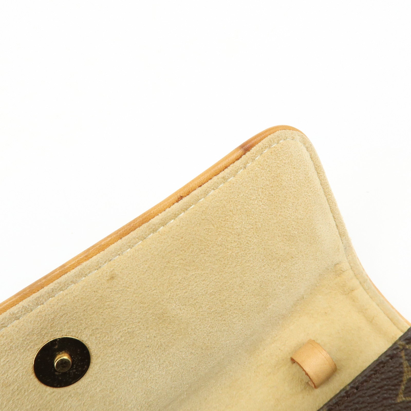 Louis Vuitton Monogram Pochette Twin PM Shoulder Bag Brown M51854