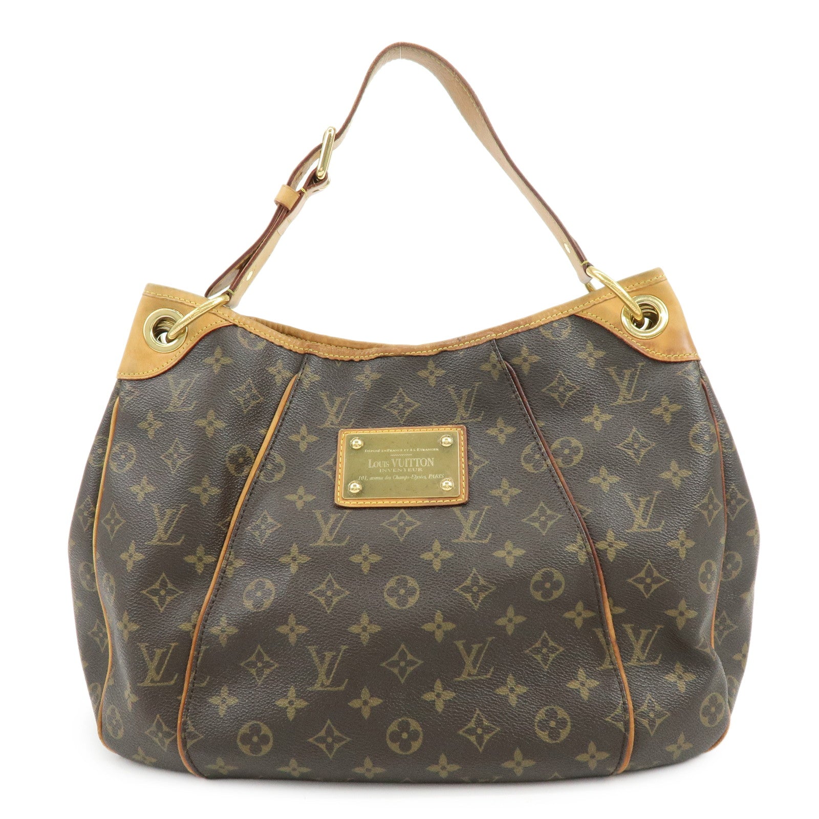 Louis Vuitton Monogram Galliera PM Shoulder Bag Brown M56382