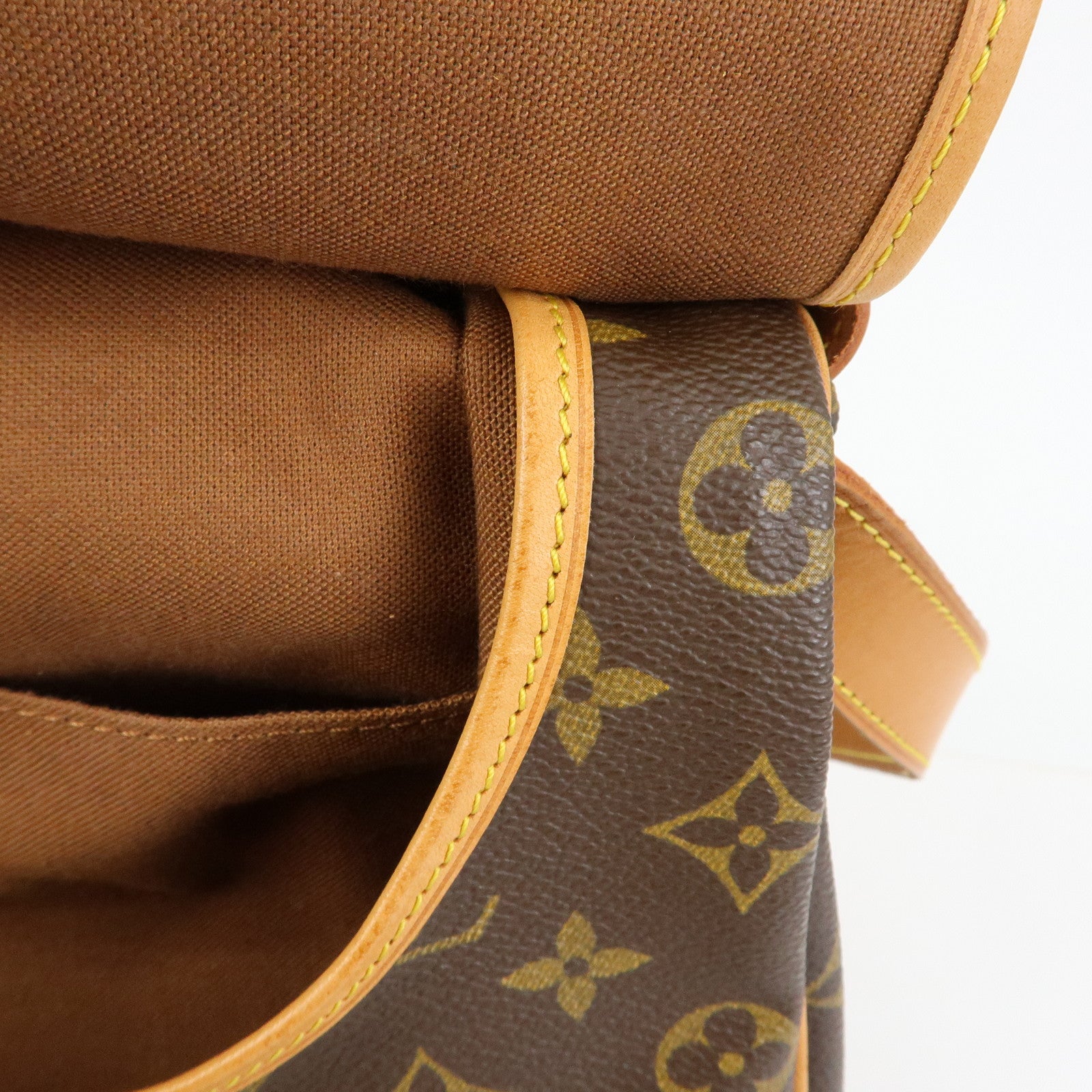 Louis Vuitton Monogram Saumur 35 Shoulder Bag Brown M42254