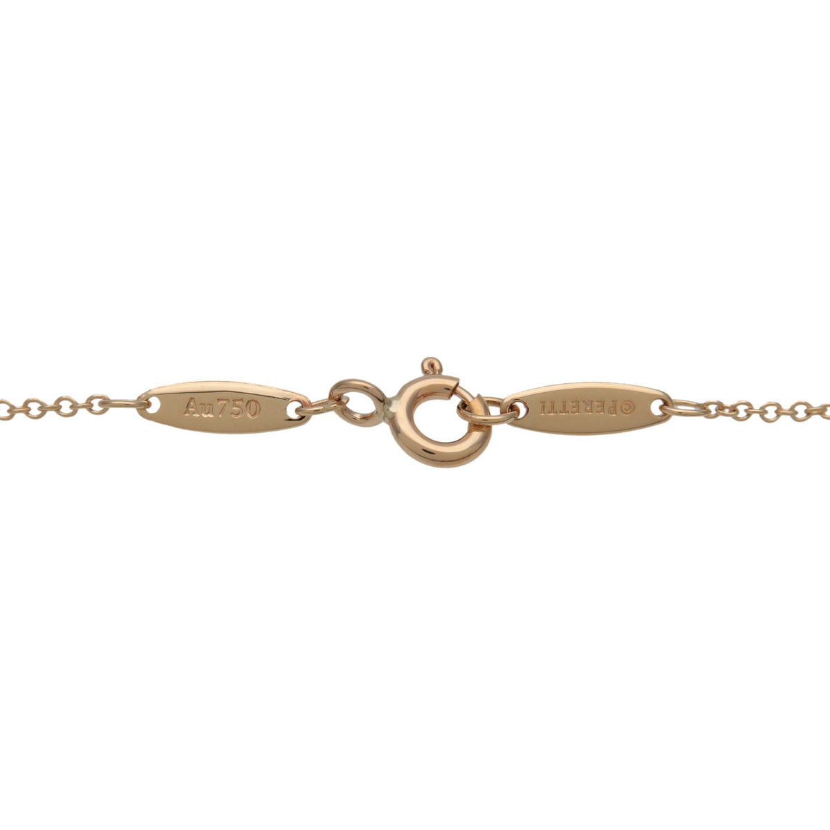 Tiffany & Co By The Yard 1P Diamond Necklace 0.19ct K18YG Yellow Gold