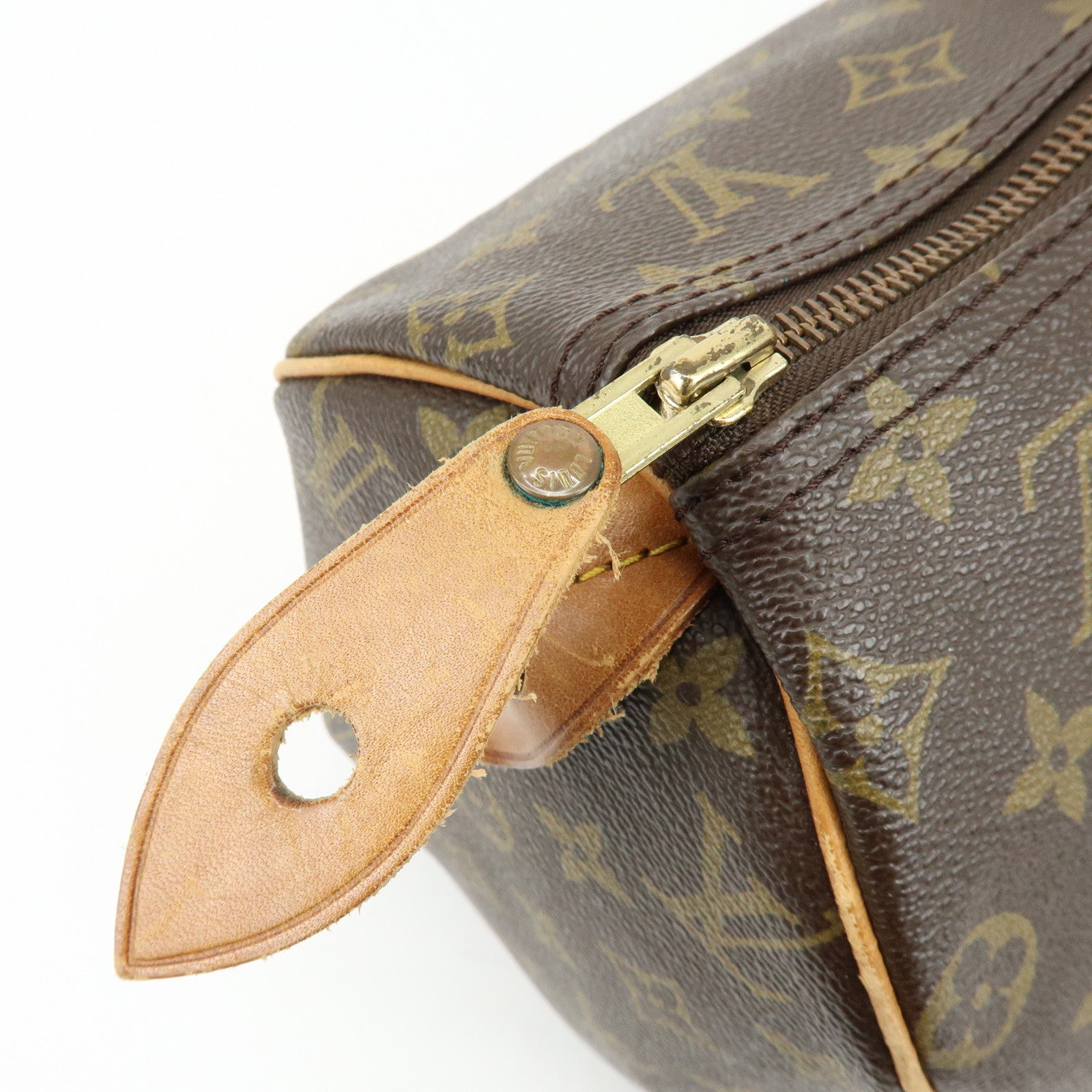 Louis Vuitton Monogram Speedy 40 Hand Bag Boston Bag Brown M41522