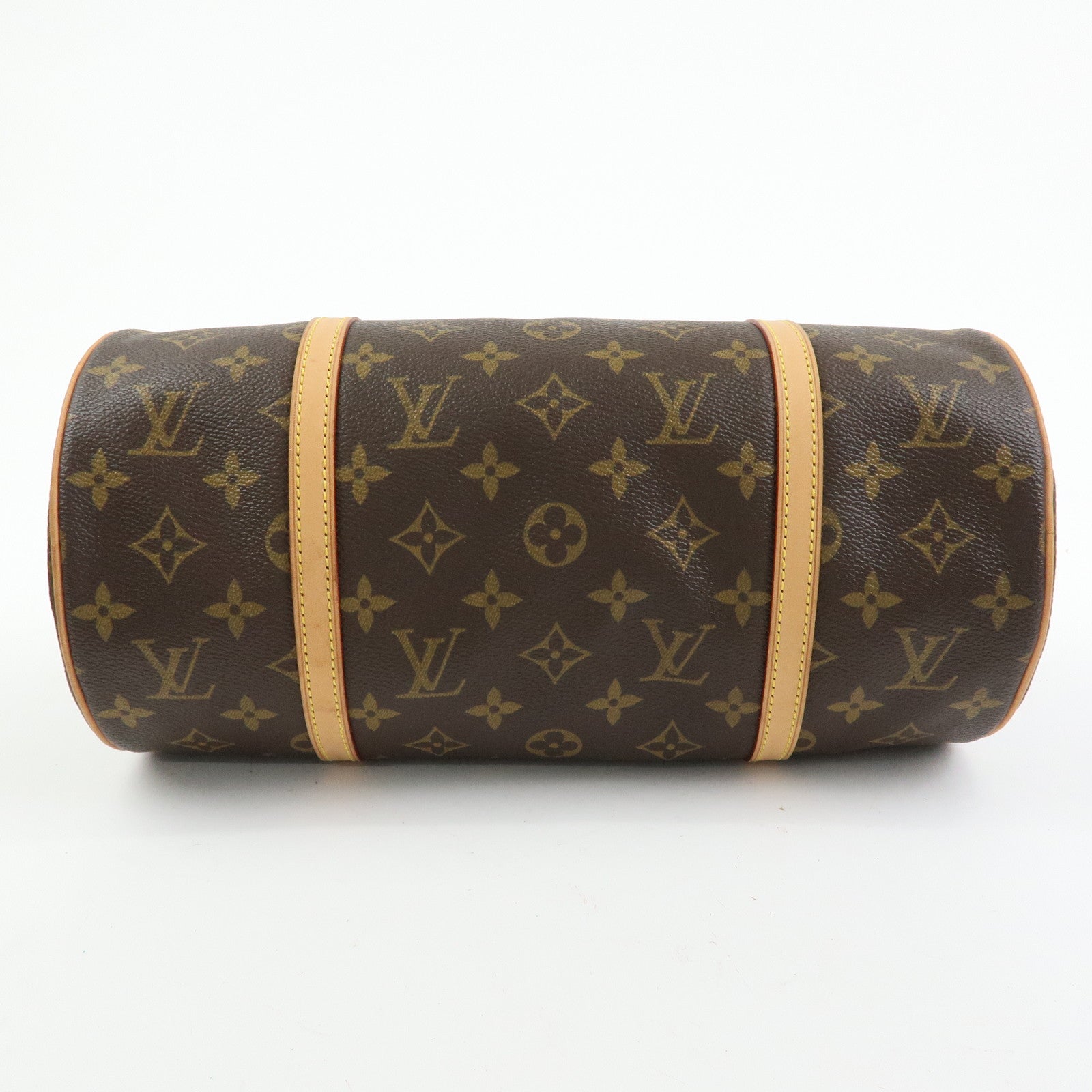 Louis Vuitton Monogram Papillon 30 Hand Bag & Pouch Brown M51385
