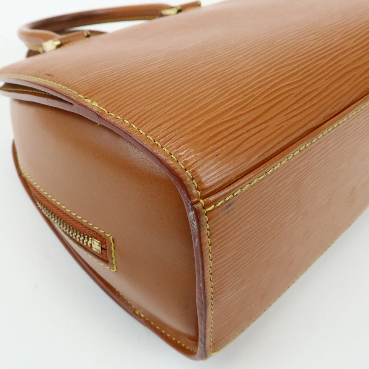 Louis Vuitton Epi Pont Neuf Leather Hand Bag Zipang Gold M52058