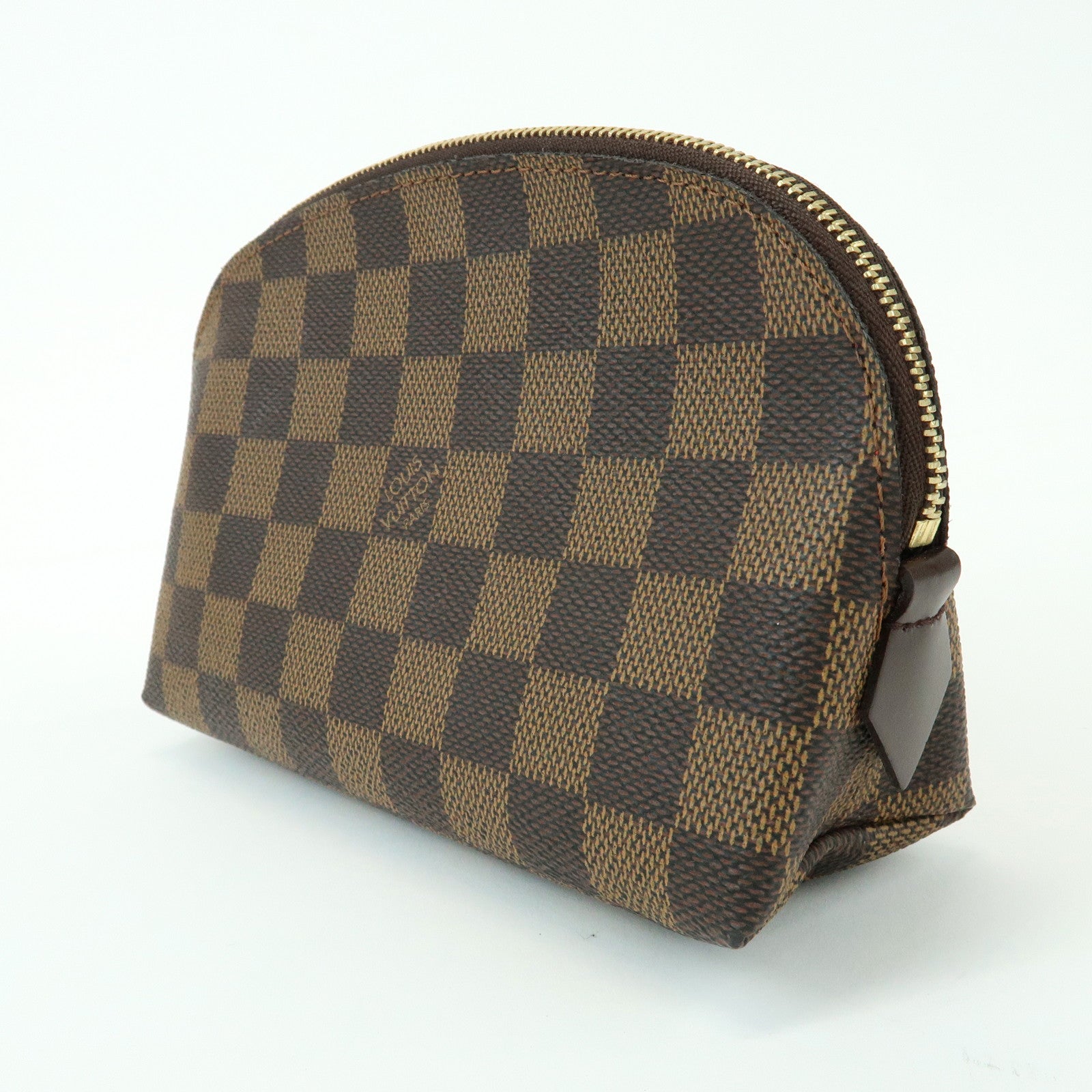 Louis Vuitton Damier Pochette Cosmetic PM Pouch Damier Ebene N47516