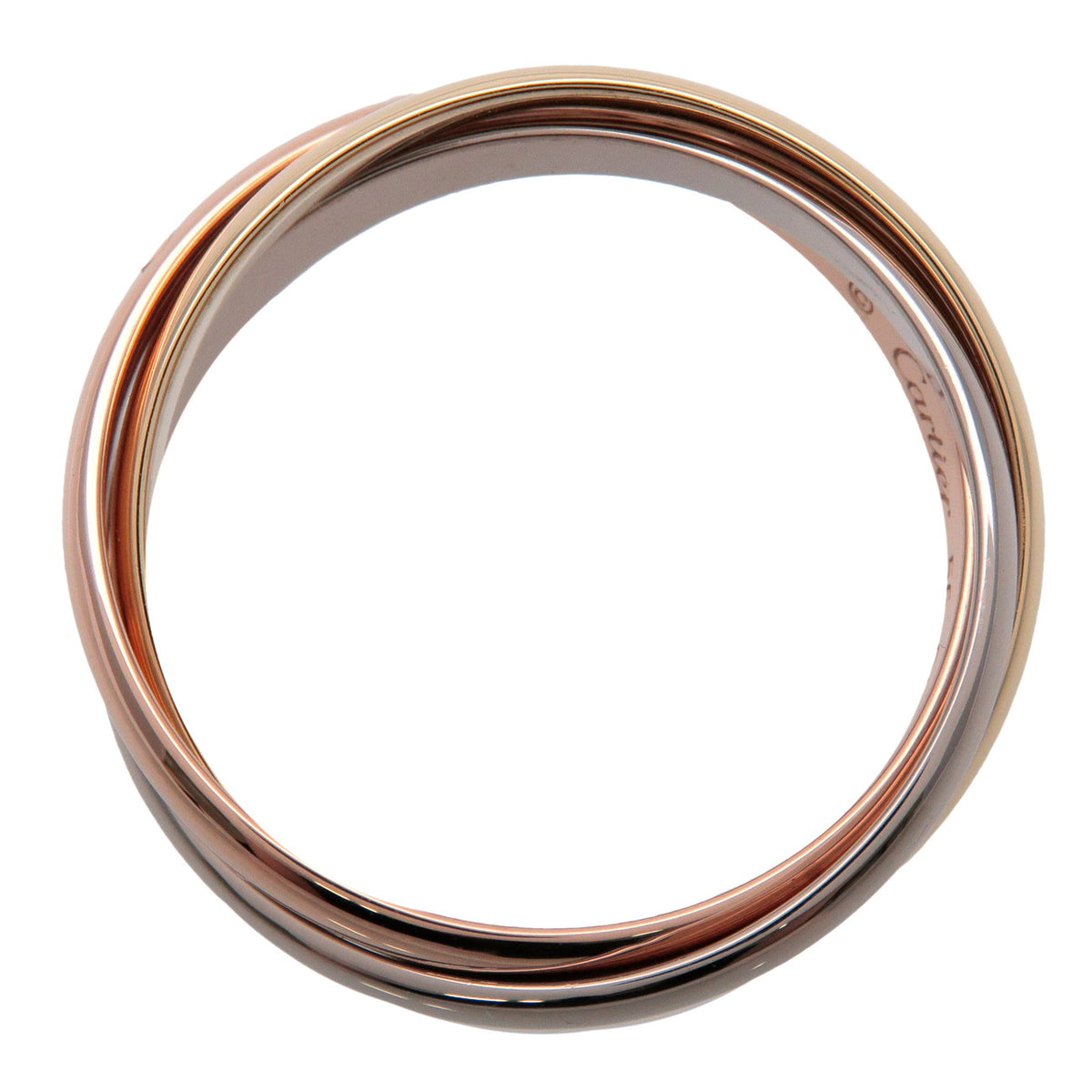 Cartier Trinity Ring SM K18 750YG/WG/PG #56 US7.75 EU56 HK17