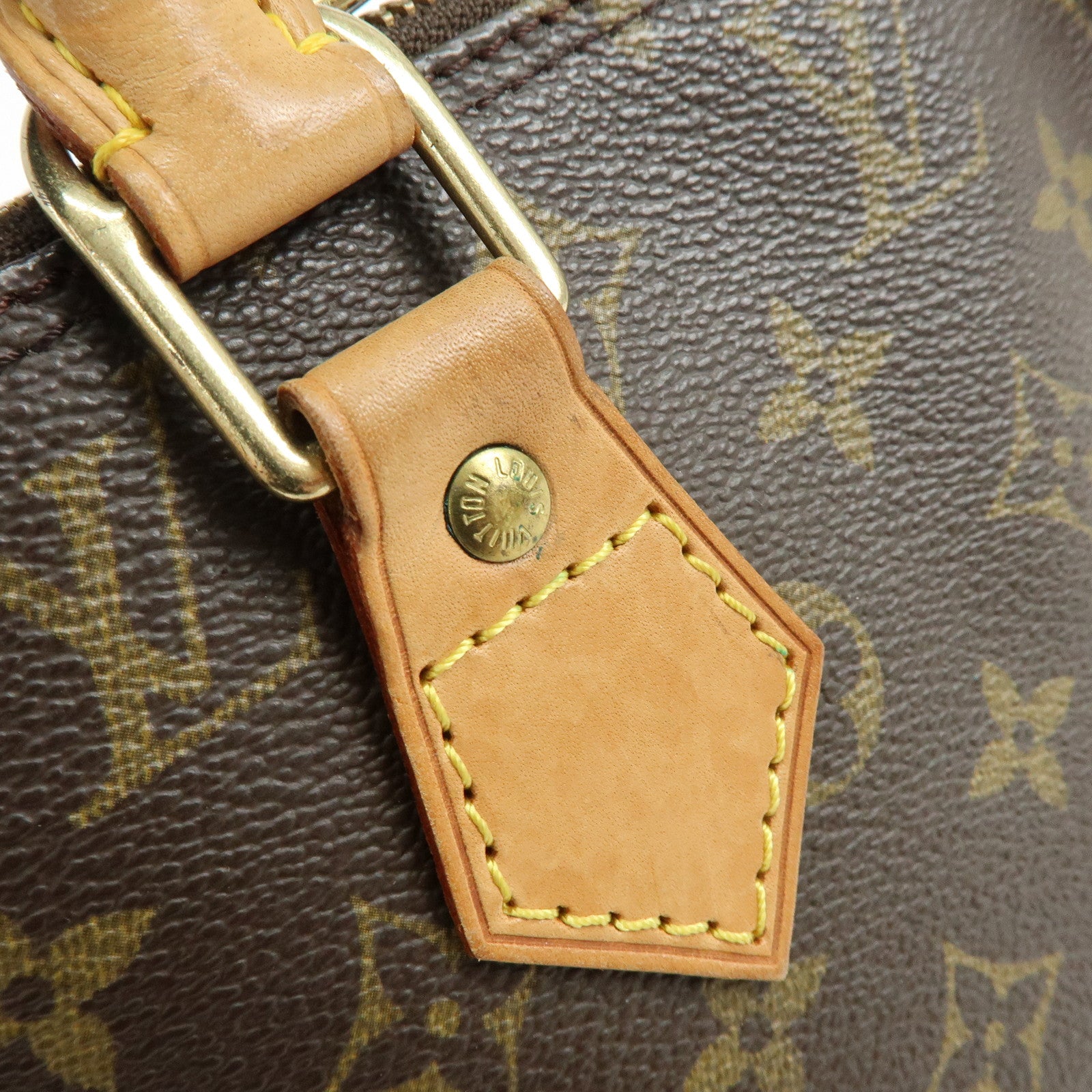 Louis Vuitton Monogram Alma PM Canvas Leather Hand Bag Brown M51130