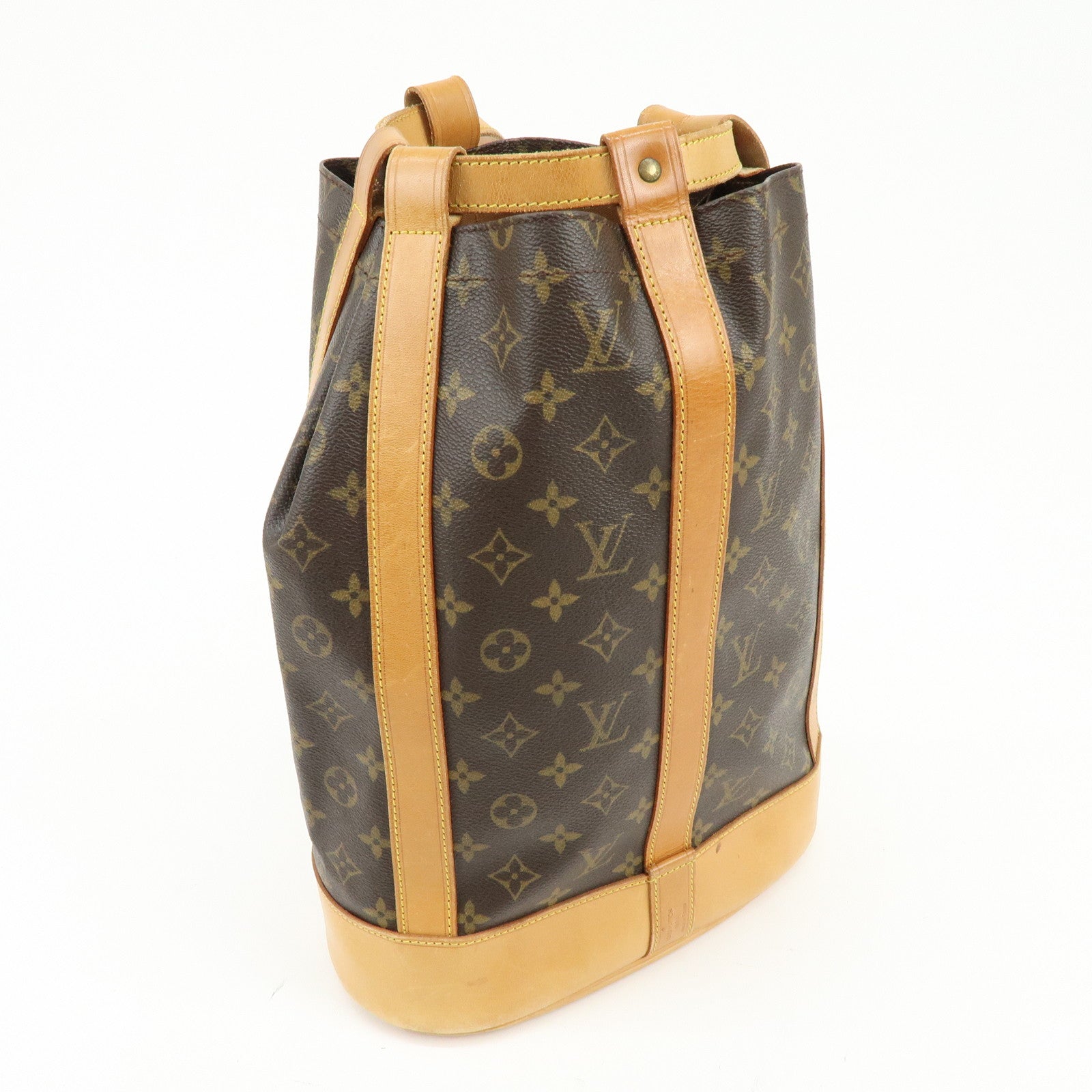 Louis Vuitton Monogram Randonnee PM Laundry Shoulder Bag Brown M42243