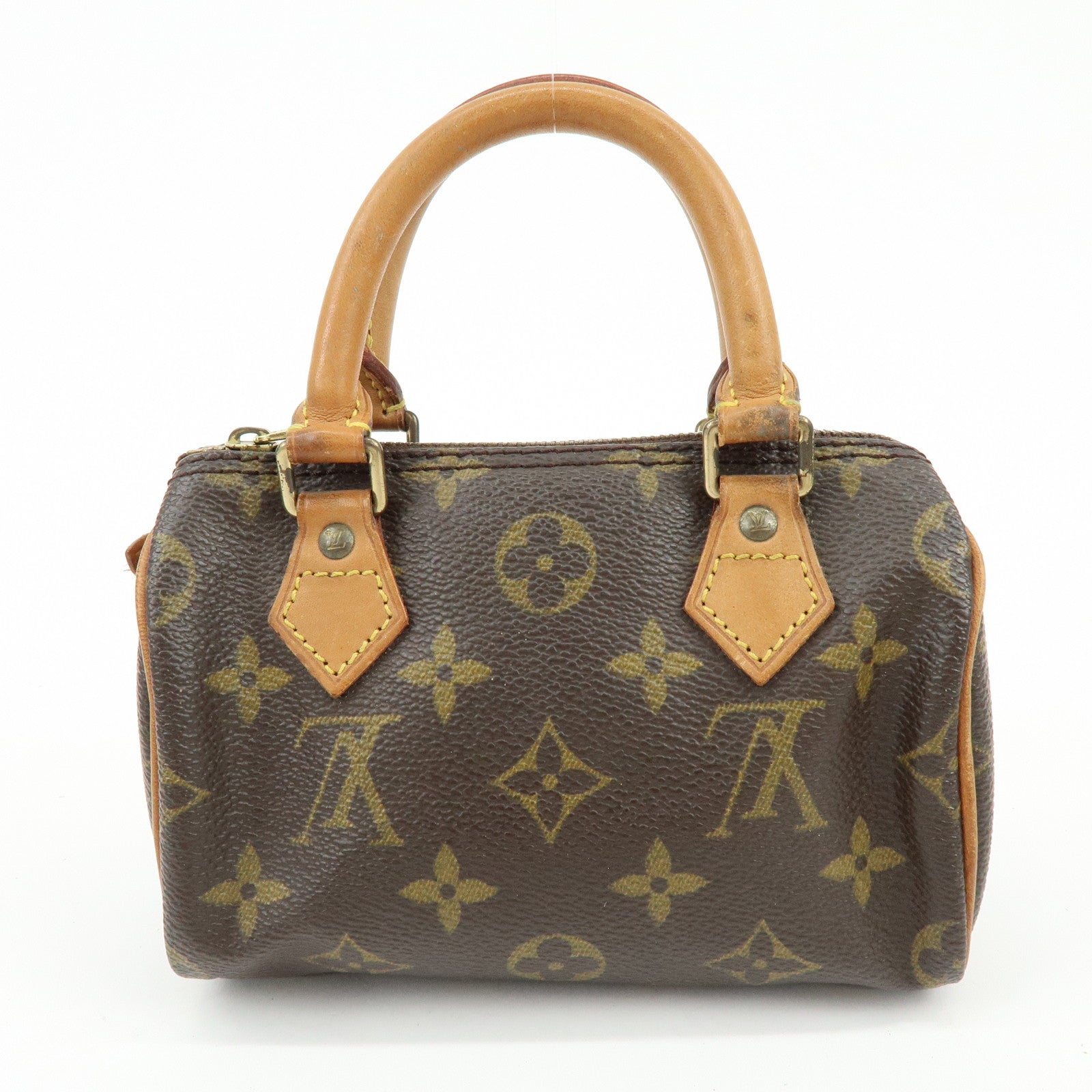 Louis Vuitton Monogram Mini Speedy Hand Bag Brown M41534 J75011 Lot