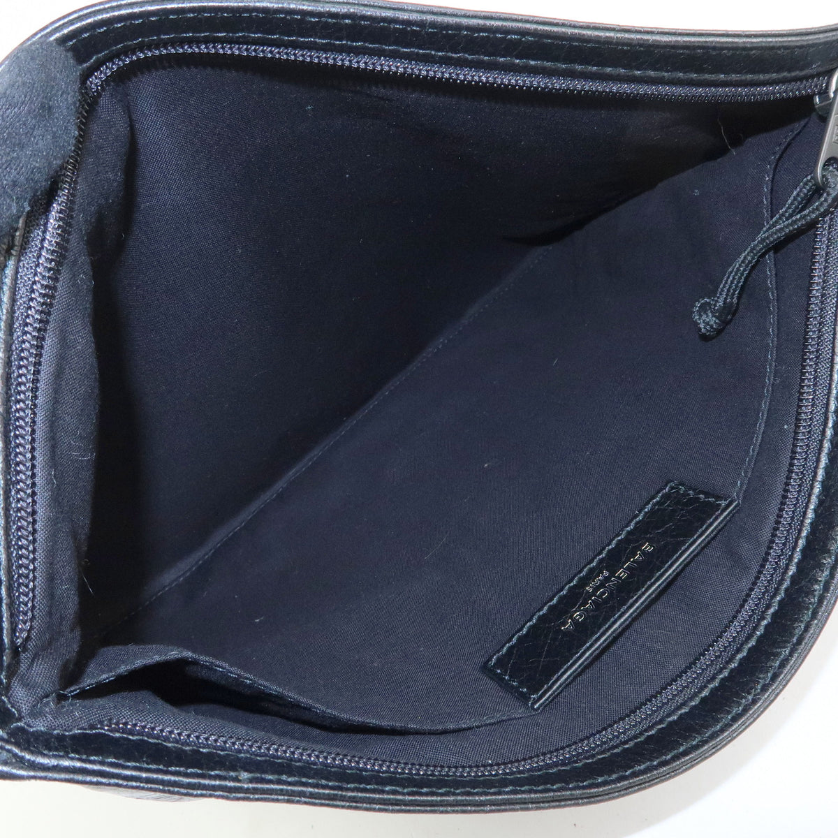 BALENCIAGA Graffiti Leather Clutch Bag Pouch Black Multicolor 459745