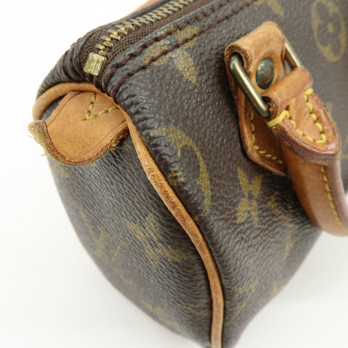 Louis Vuitton Monogram Mini Speedy Hand Bag and Strap M41534 J52315 Lot
