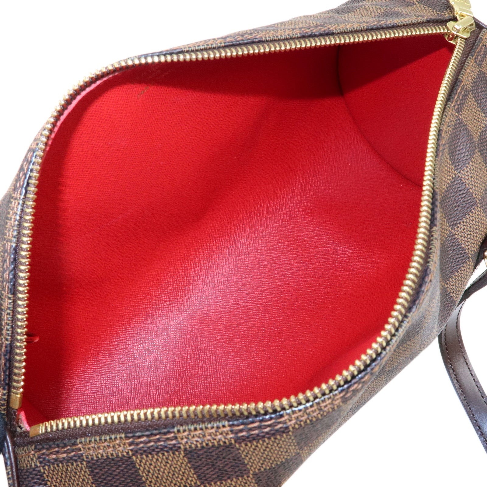 Louis Vuitton Damier Ebene Papillon 30 Hand Bag & Pouch Brown N51303