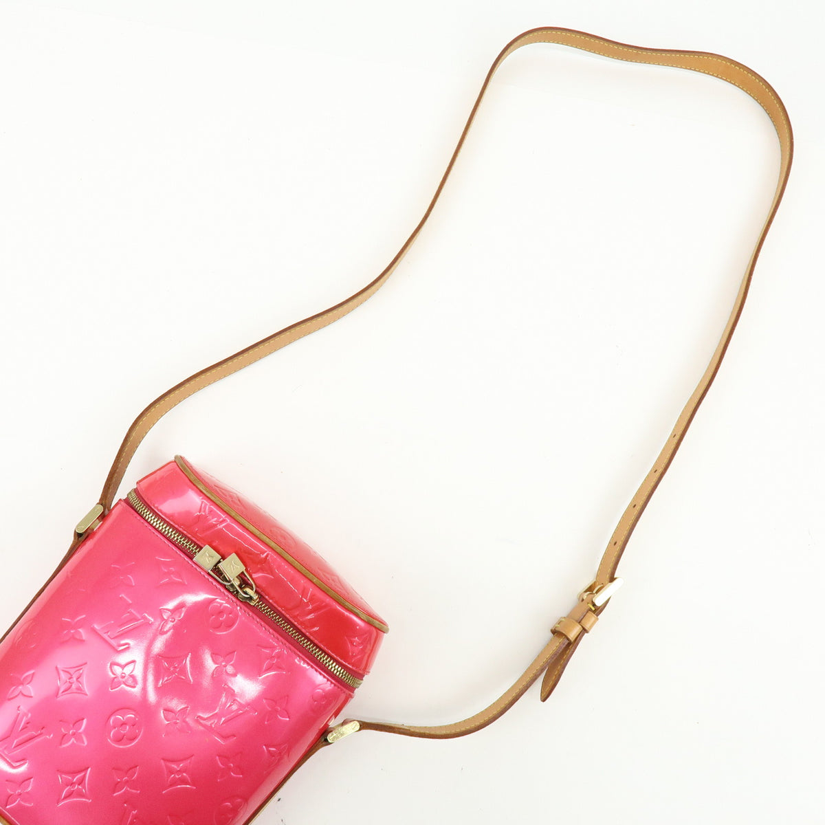 Louis Vuitton Monogram Vernis Sullivan Vertical Fuchsia Pink M91259