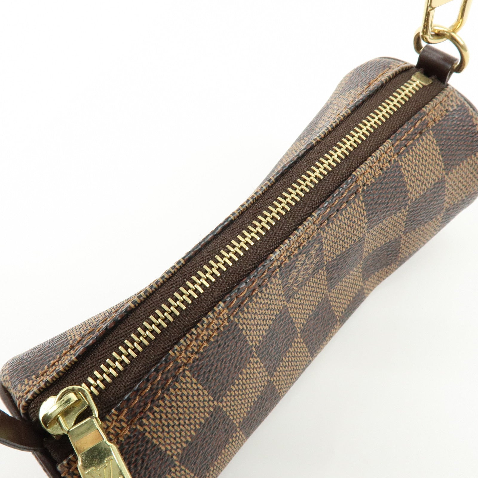 Louis Vuitton Damier Ebene Mini Pouch For Pappillon Bag Brown