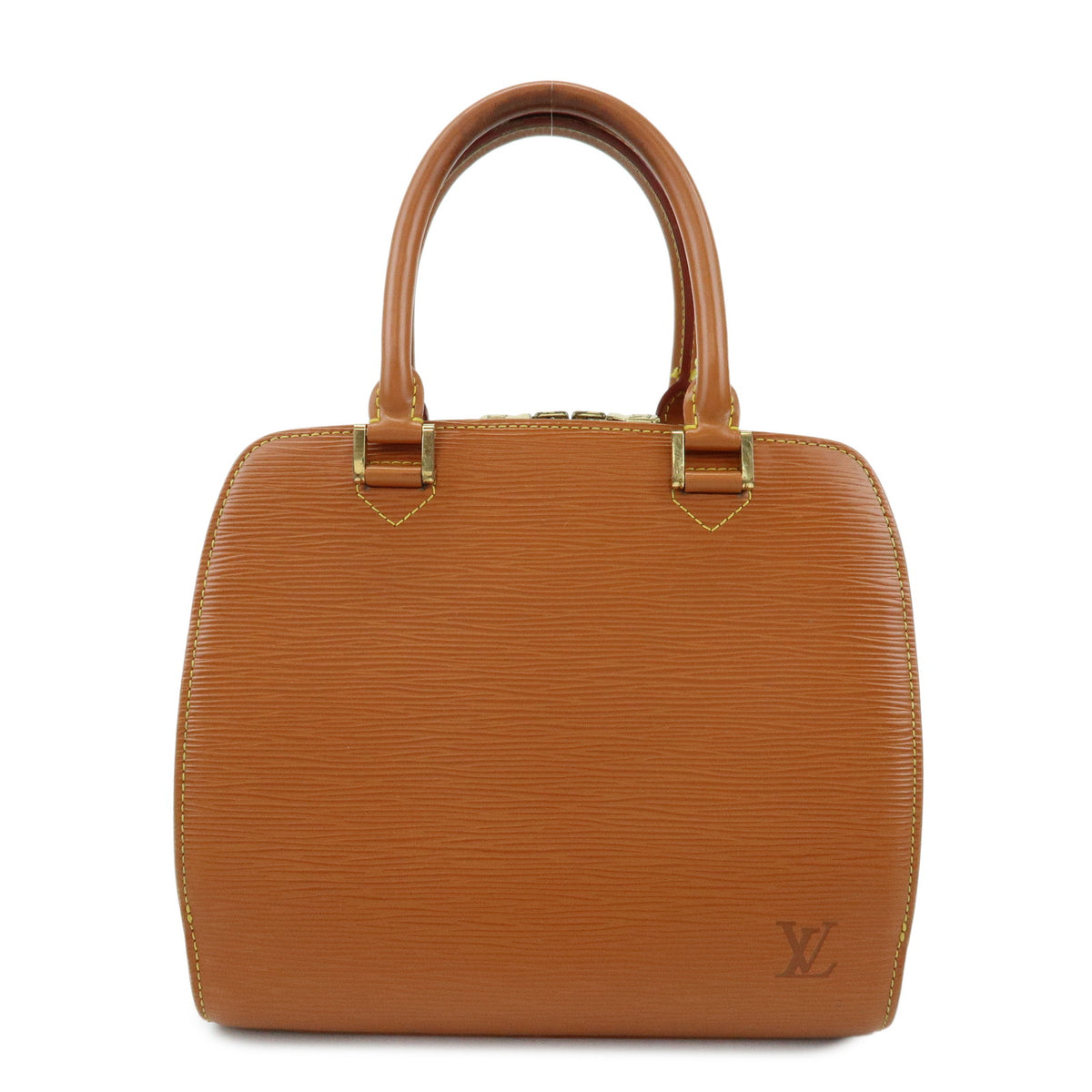 Louis Vuitton Epi Pont Neuf Leather Hand Bag Zipang Gold M52058