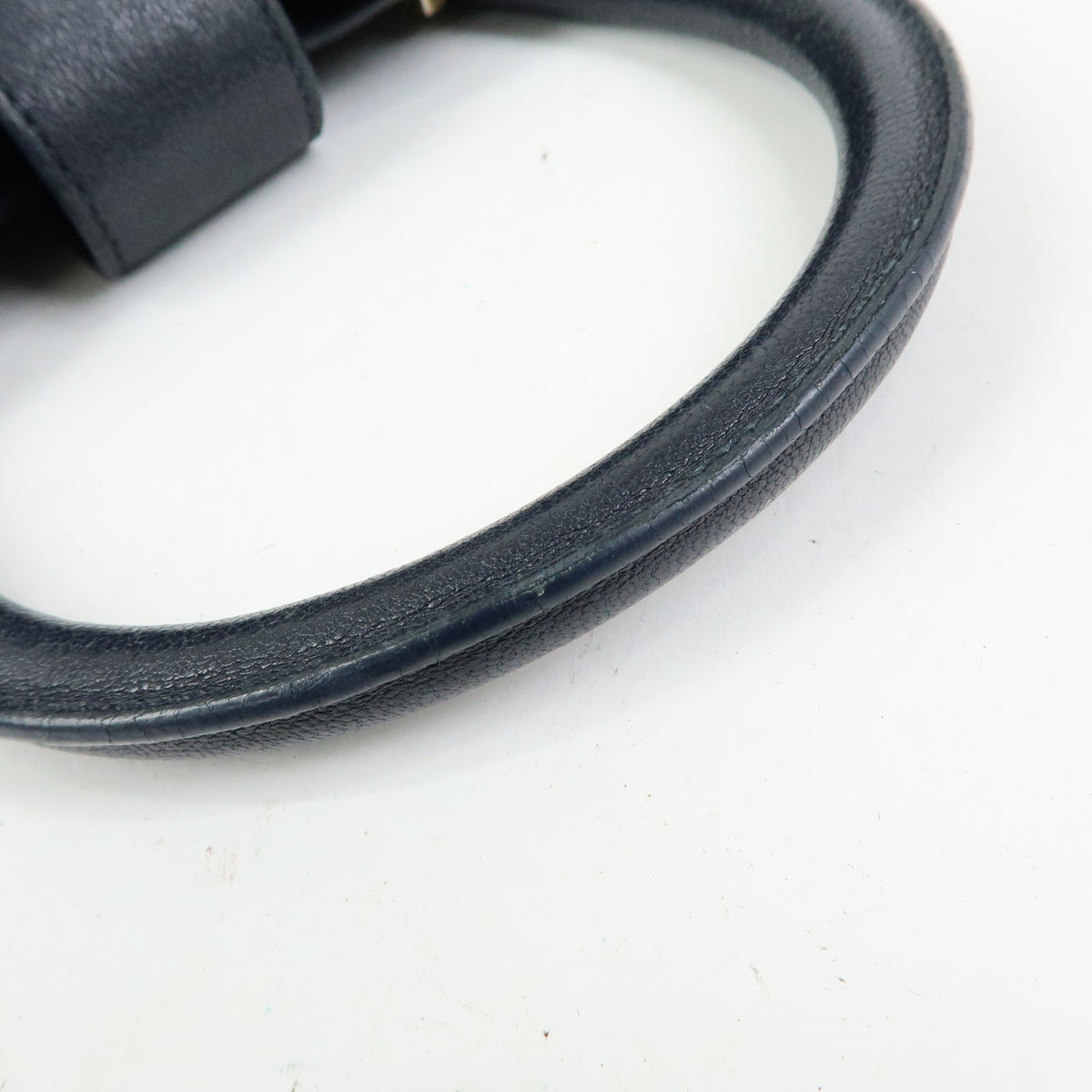 SAINT LAURENT PARIS Petit Cabas Y Line Leather 2Way Bag Navy 311210