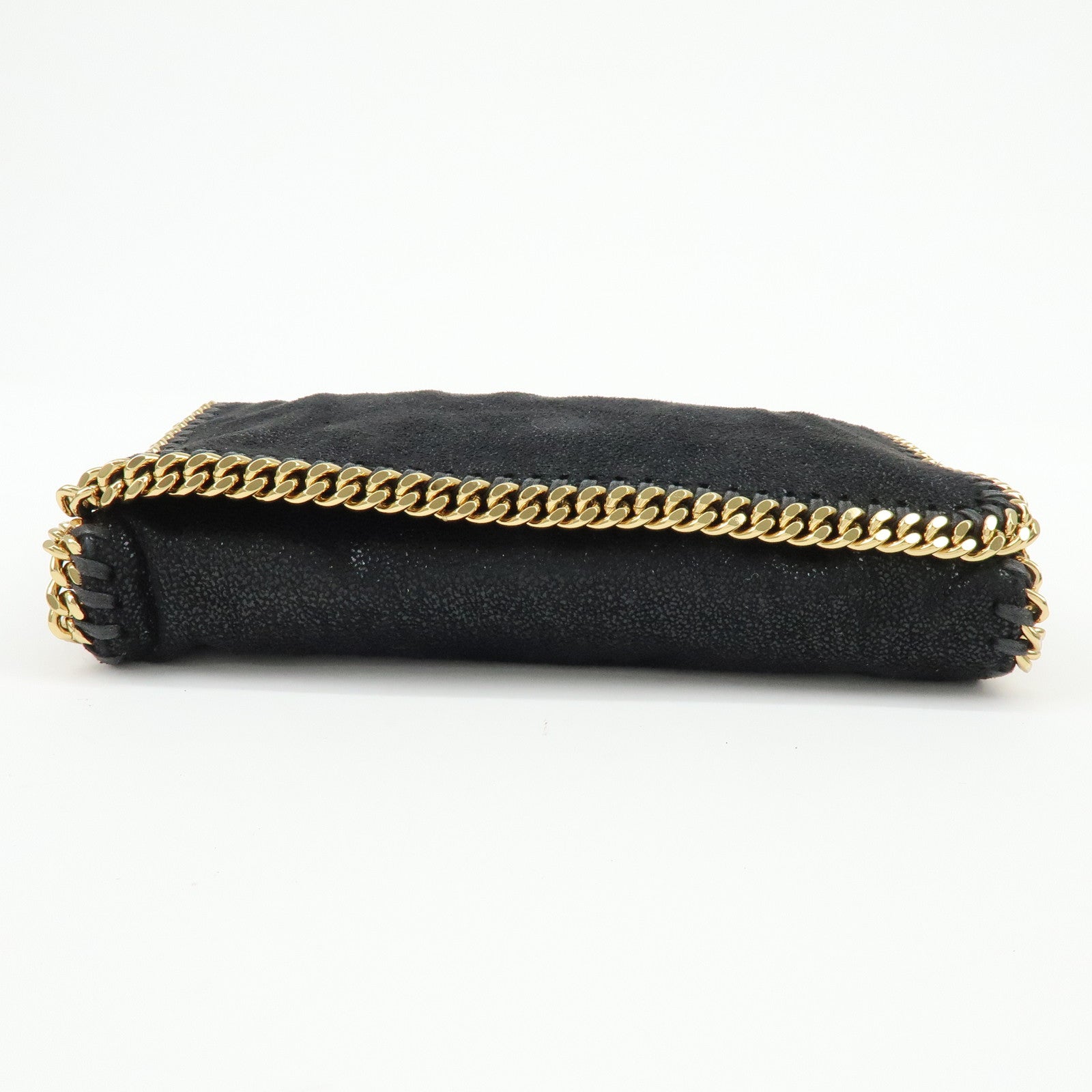 STELLA MCCARTNEY Falabella Faux Leather Shoulder Bag Black 495150