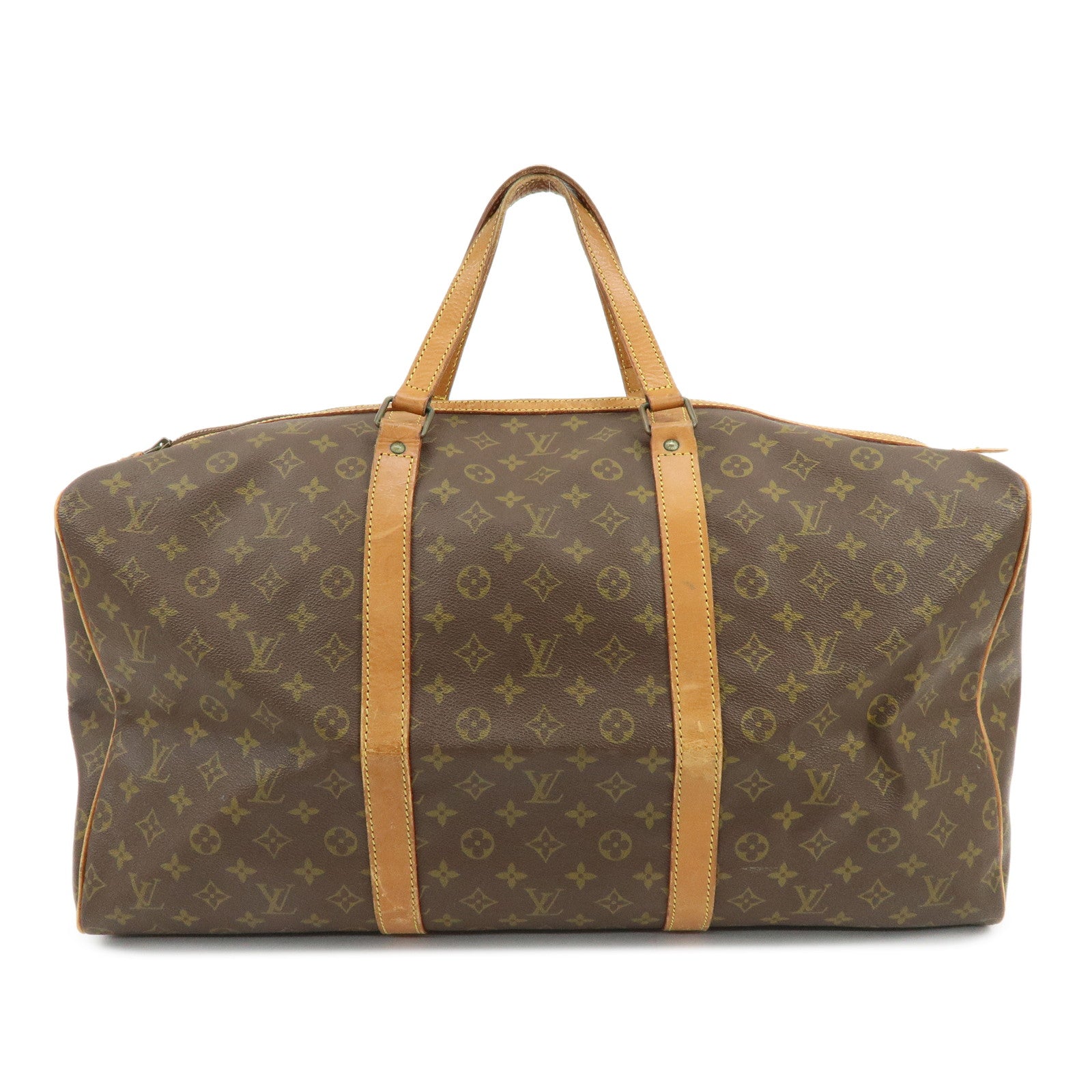 Louis Vuitton Monogram Sac Souple 55 Boston Bag Brown M41622