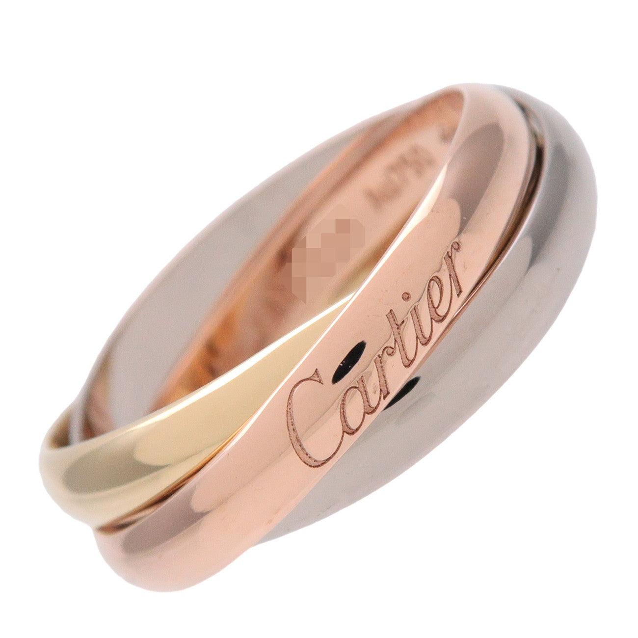 Cartier Trinity Ring SM K18 750YG/WG/PG #49 US5 EU49 HK10.5