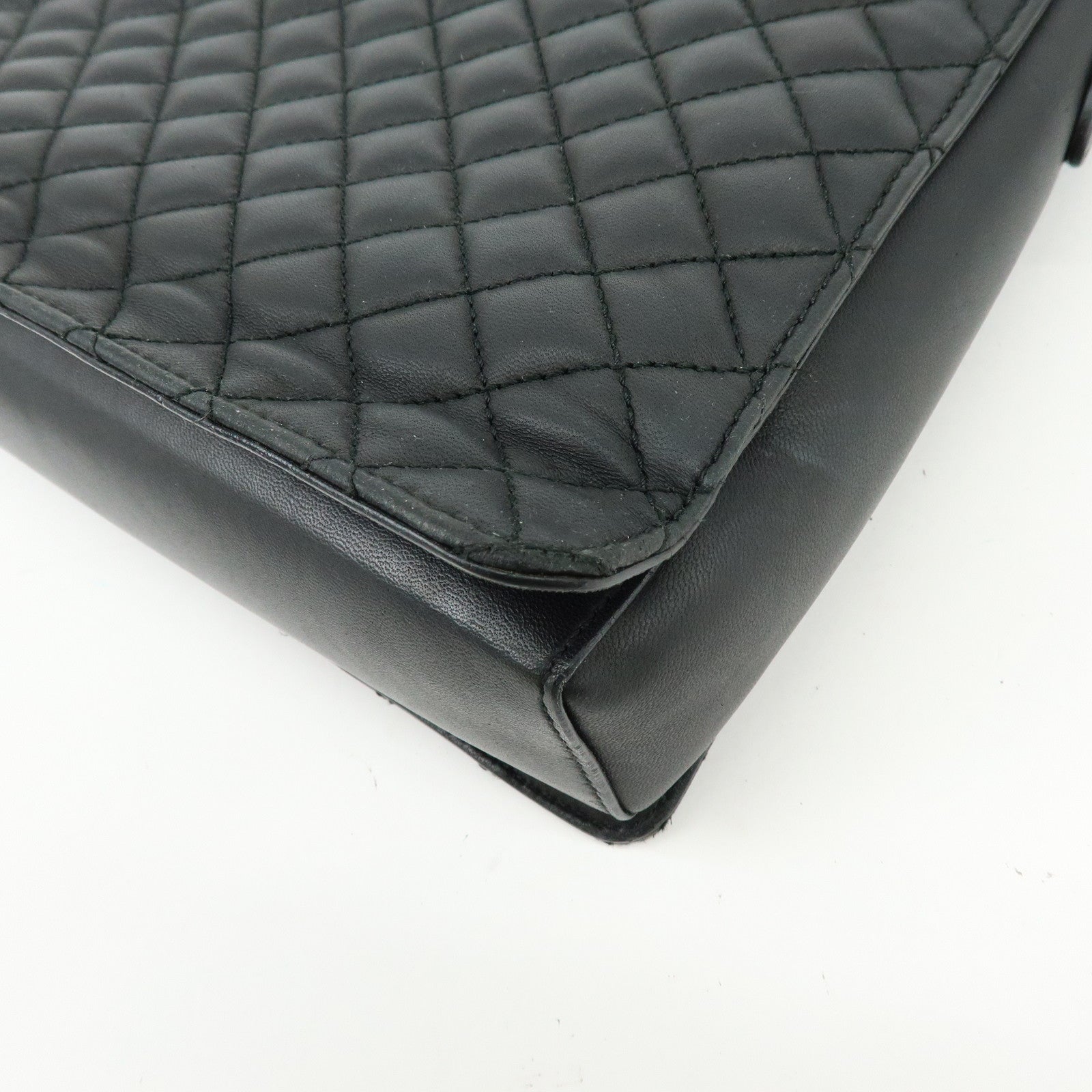 Ferragamo Vara Ribbon Leather 2Way Bag Hand Bag Shoulder Bag Black