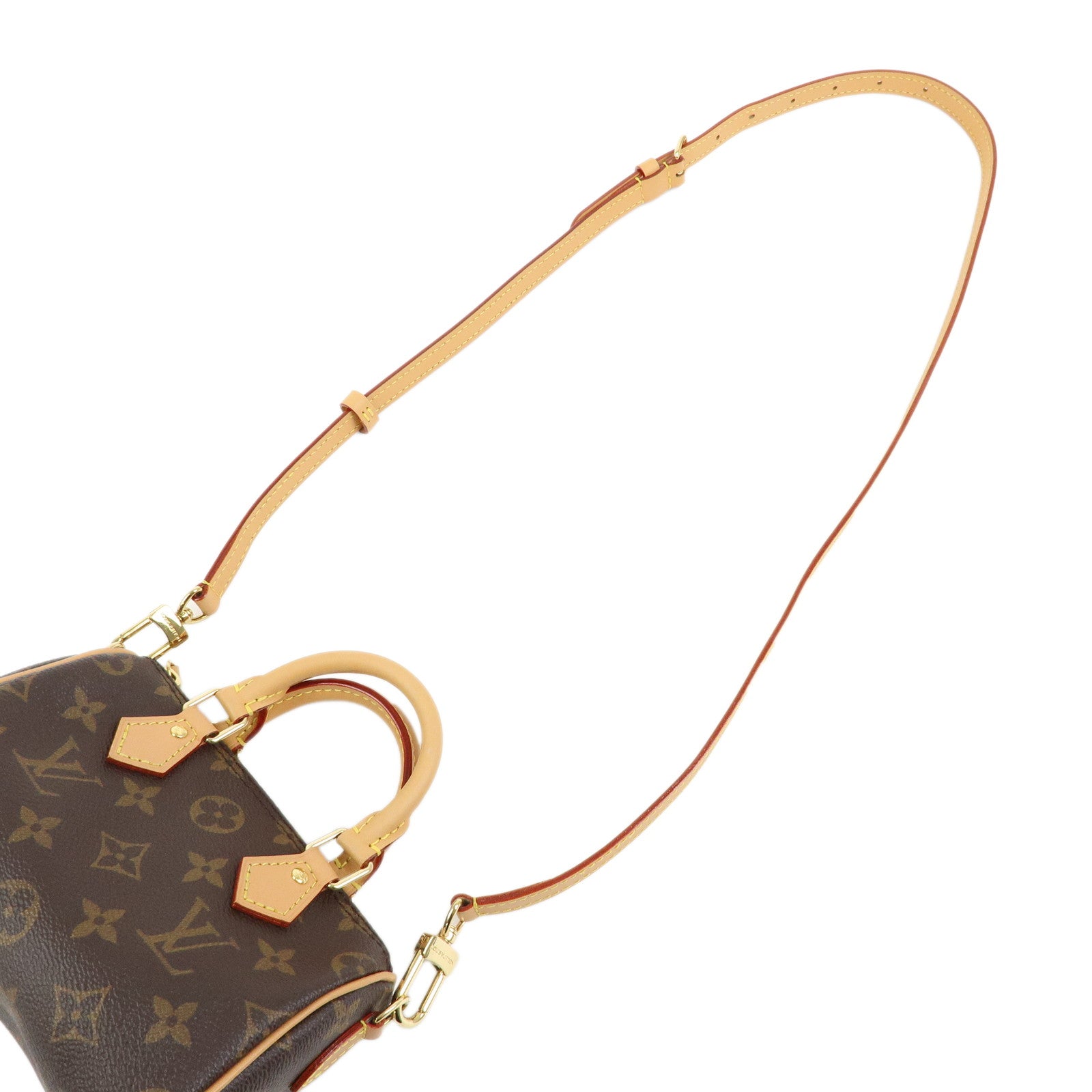 Louis Vuitton Monogram Nano Speedy 2Way Bag Mini Boston Bag M81085