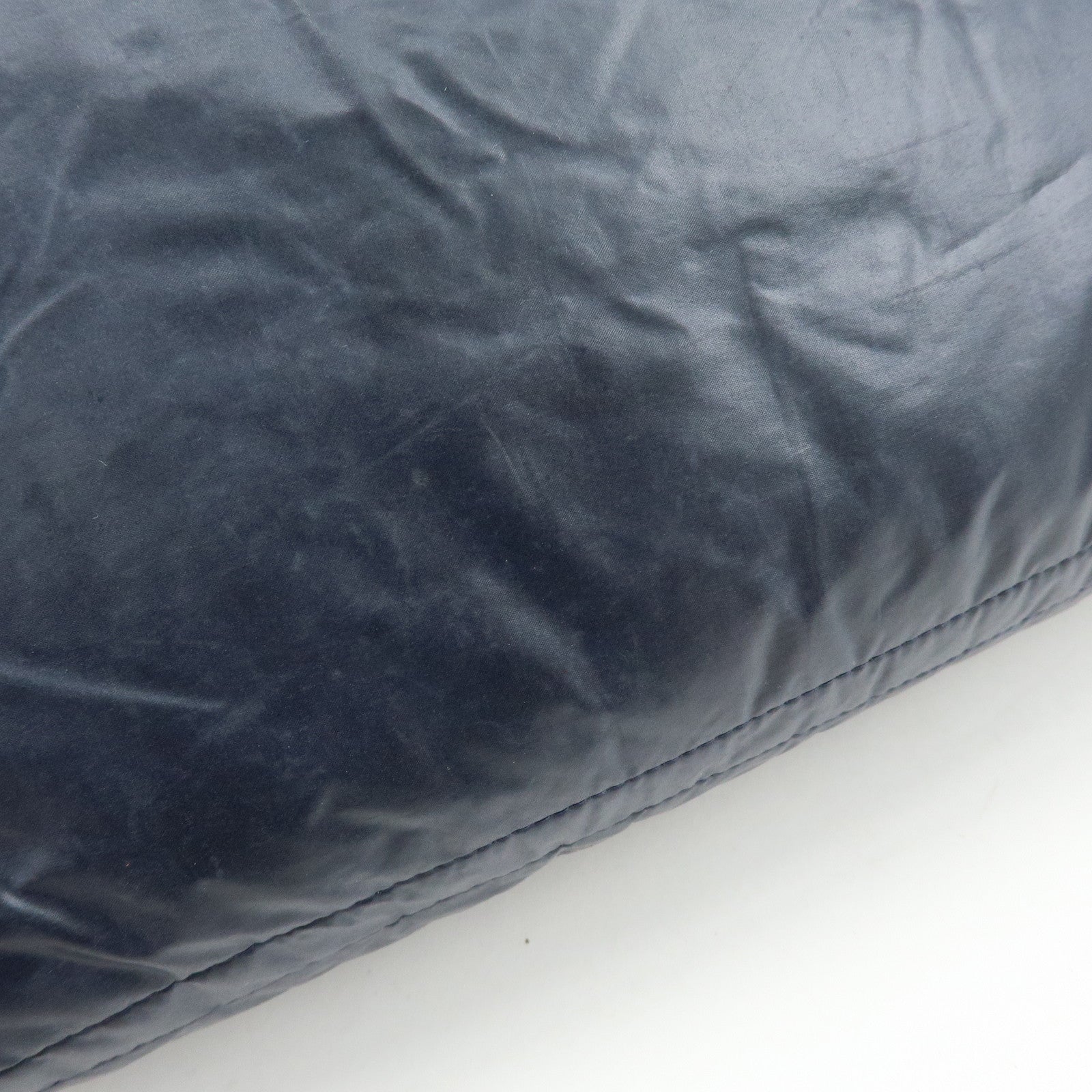 CHANEL COCO Cocoon Nylon Leather Tote MM Hand Bag Navy A48611